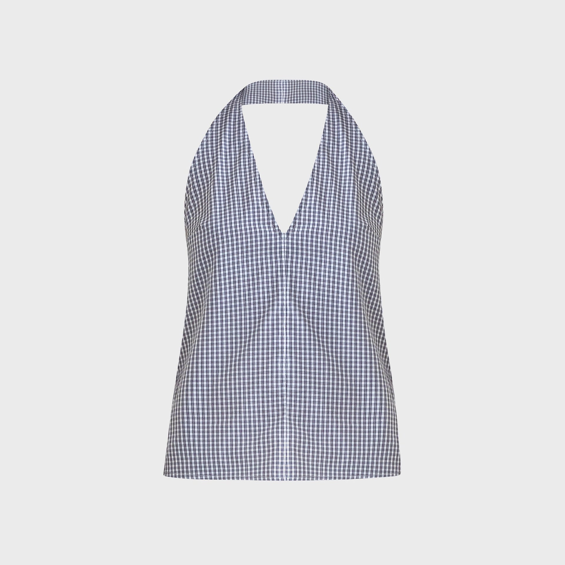 Belle Anna Posie Top - Black Plaid