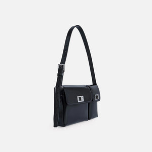 By Far Billy Semi Patent Leather Bag - Black