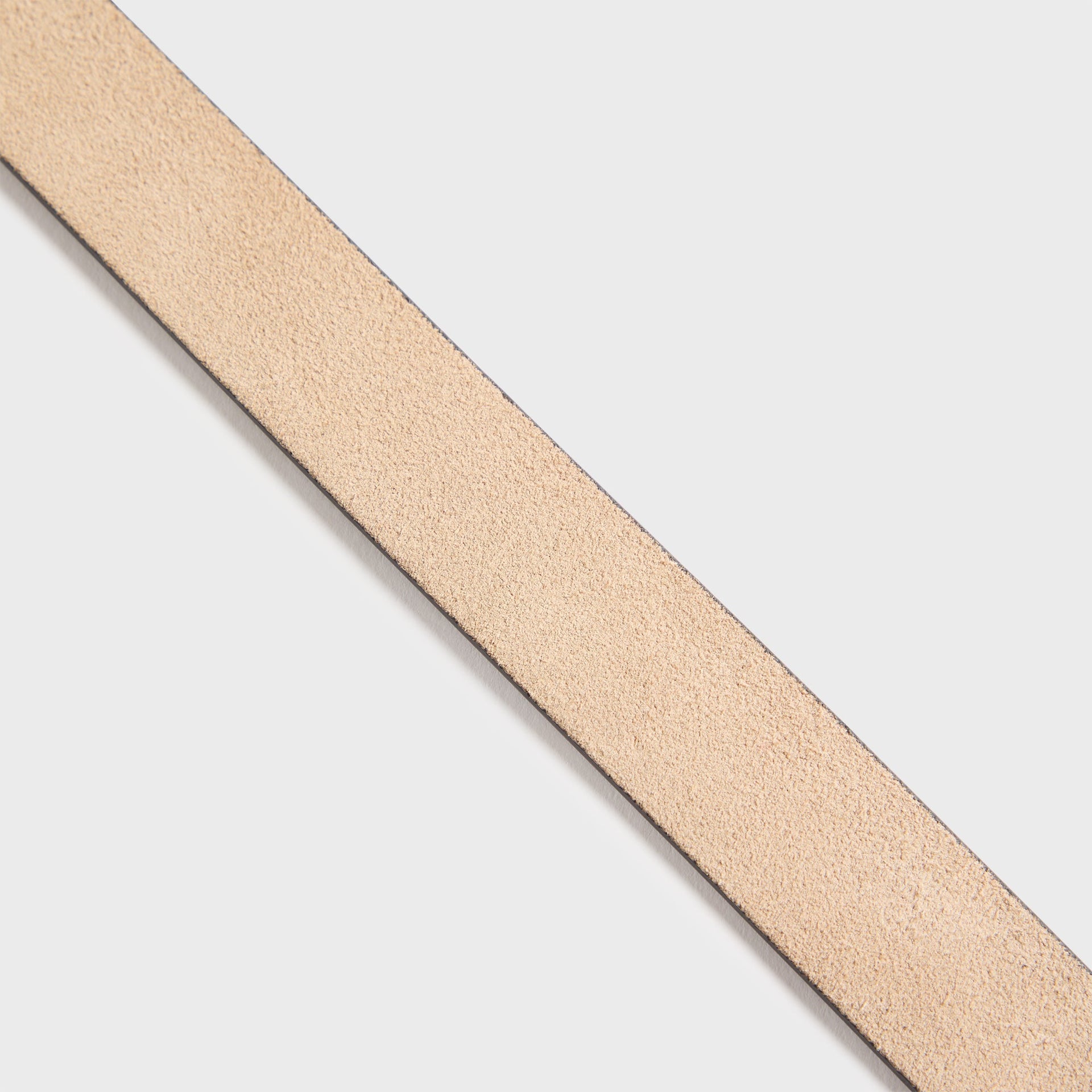 Black Suede Studio Boyfriend Belt - Sand Suede / Silver