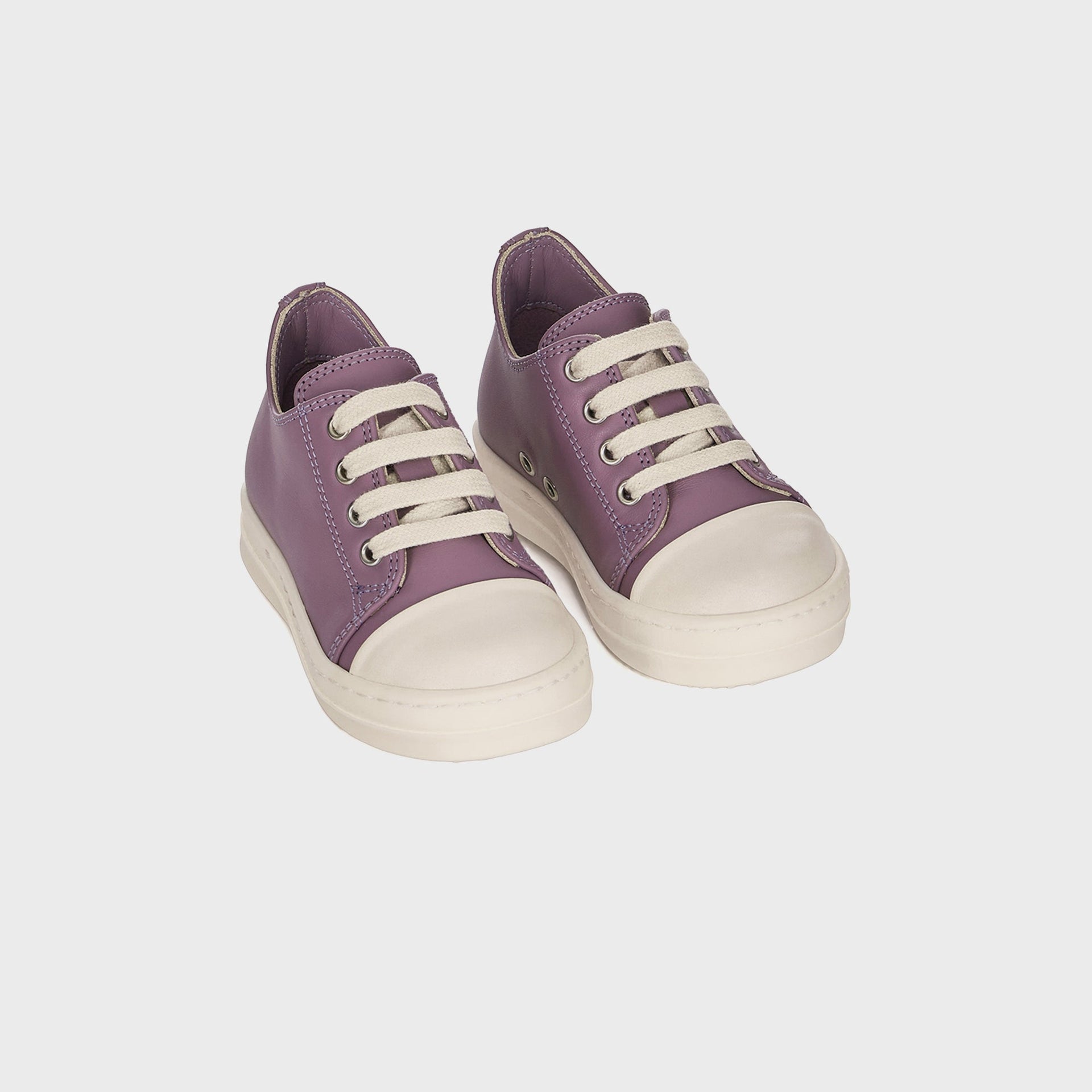 Rick Owens Baby Low Sneaks - Violet / Milk / Milk