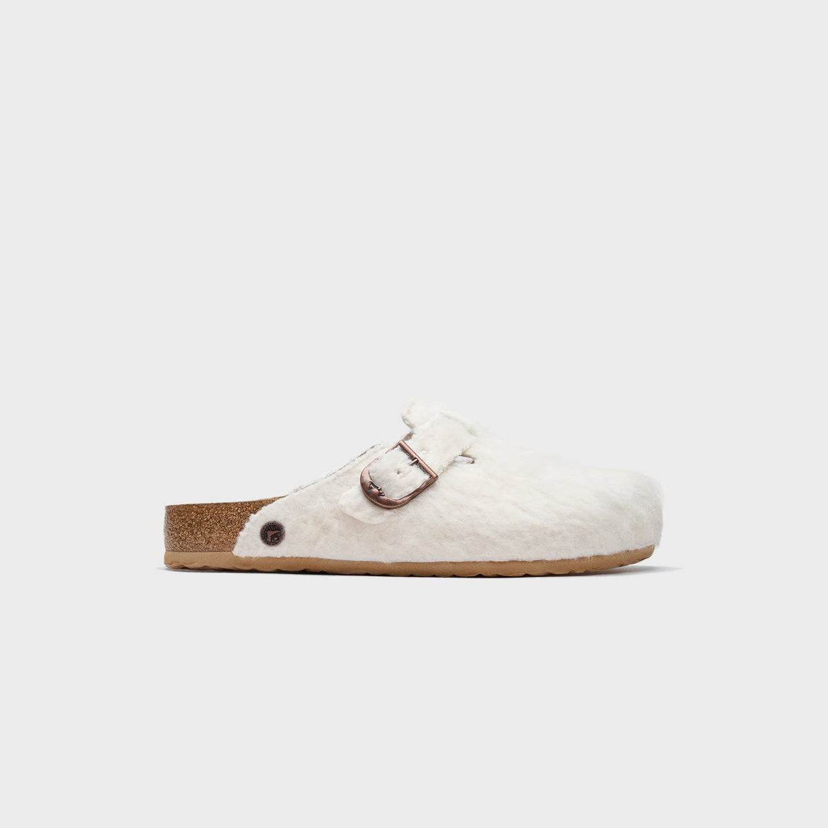 Birkenstock x Cole Bennet Boston Wool Moon Buckle - Off White