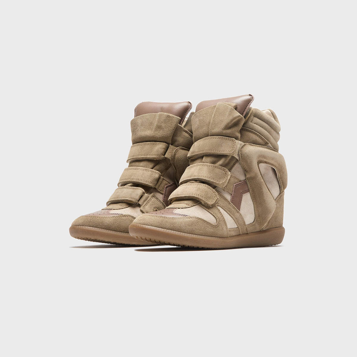 Isabel Marant WMNS Bekett High-Top Sneakers - Taupe