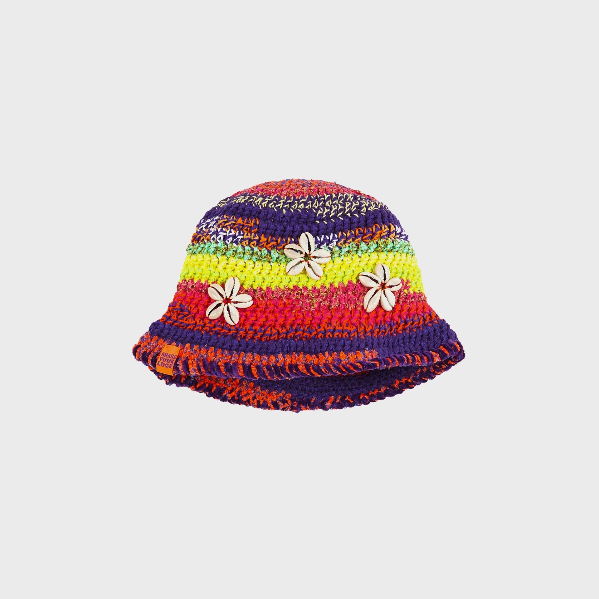 SHAREYOURLUCE Shell Flower Bucket Hat - Acid Tropic