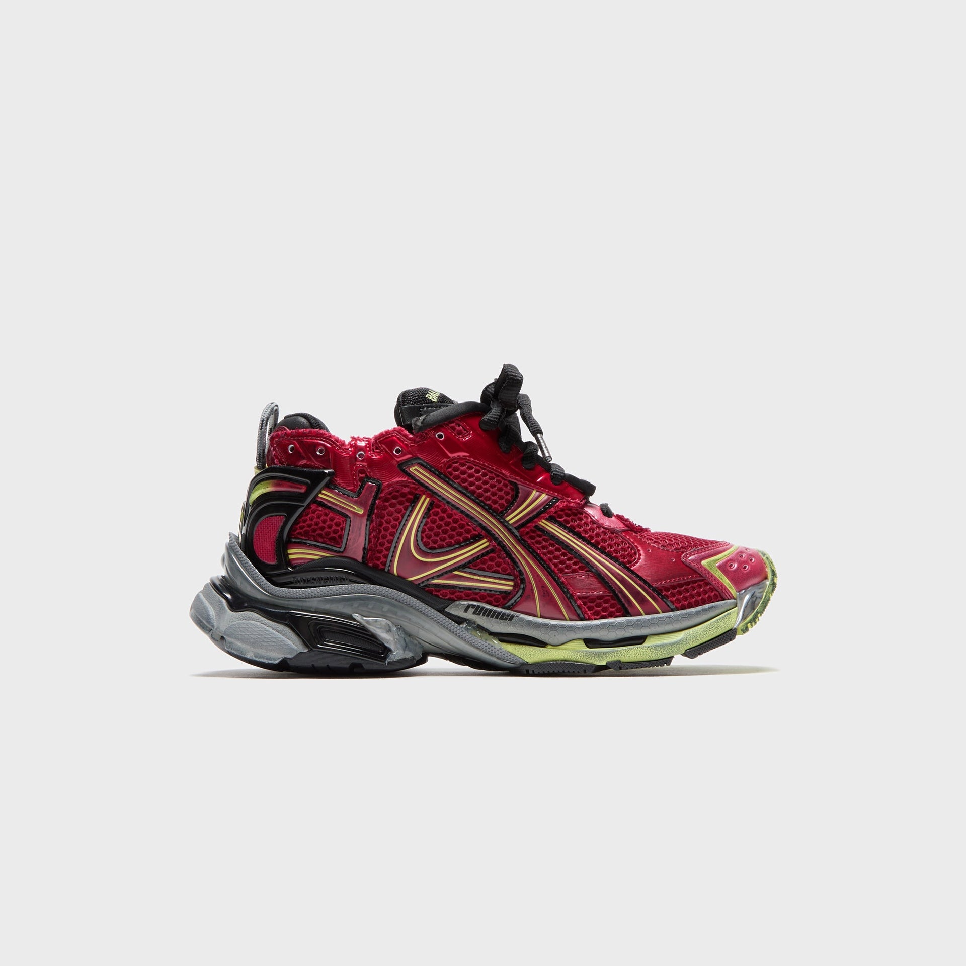 Balenciaga Runner Sneaker - Red / Fluorescent Yellow / Grey / Black