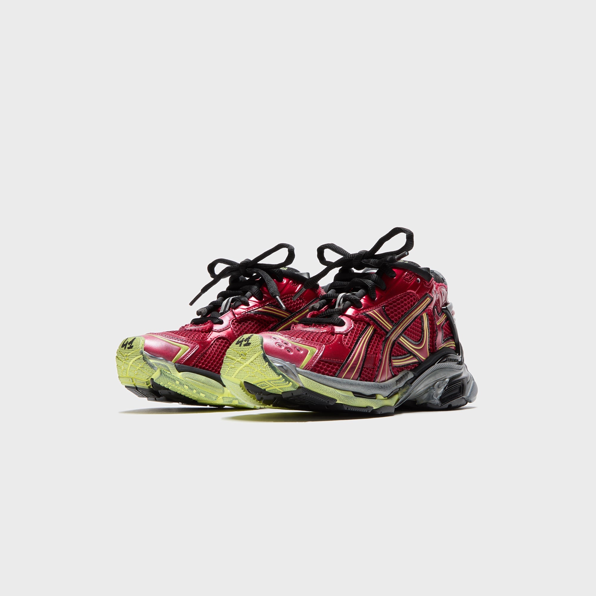 Balenciaga Runner Sneaker - Red / Fluorescent Yellow / Grey