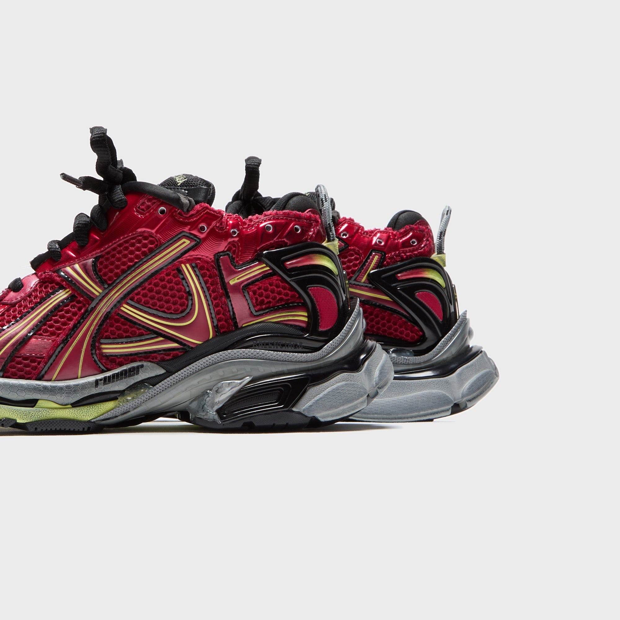 Balenciaga Runner Sneaker - Red / Fluorescent Yellow / Grey
