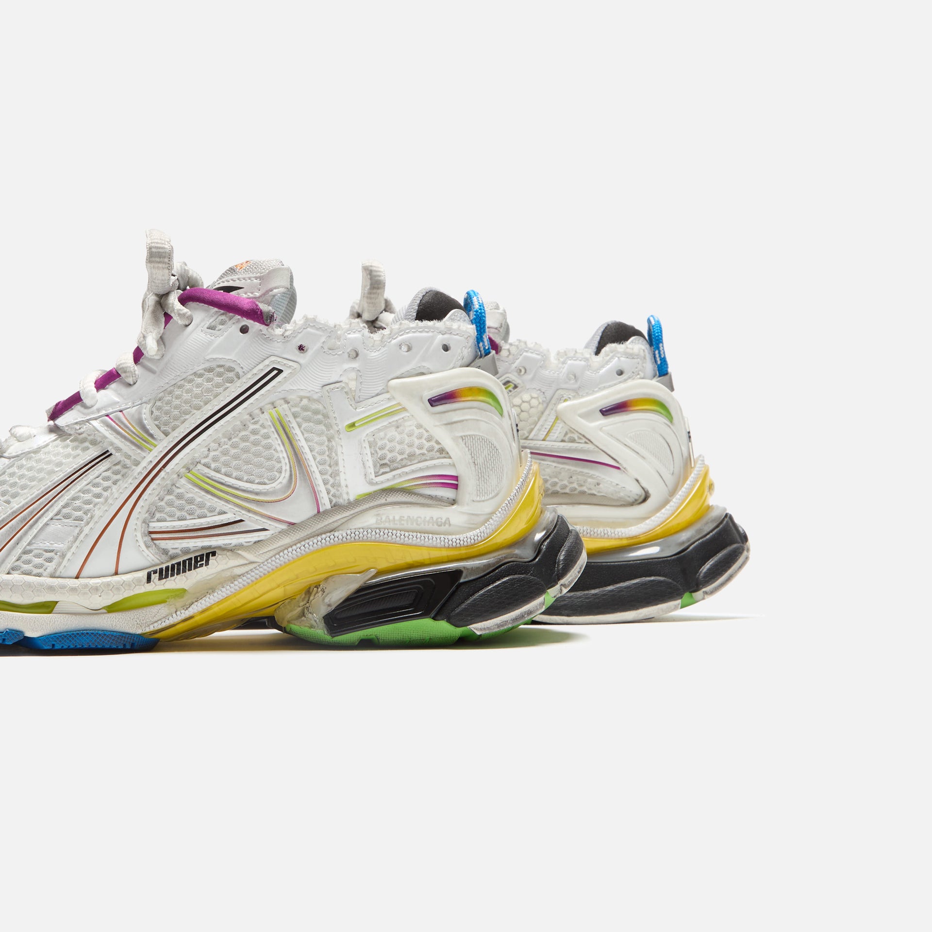 Balenciaga Runner Sneaker - White / Multicolor