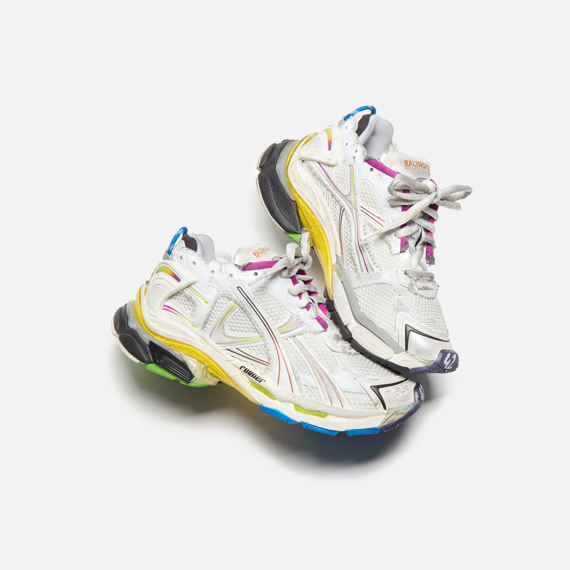 Balenciaga Runner Sneaker - White / Multicolor