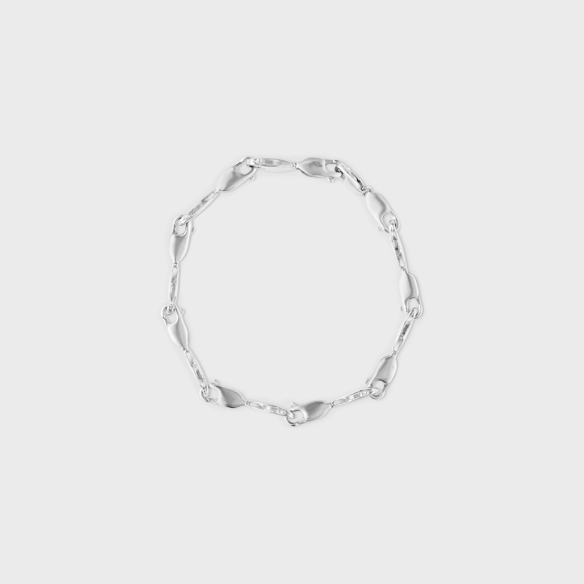 Bleue Burnham Impressions Lobster Clasp Bracelet - SIlver