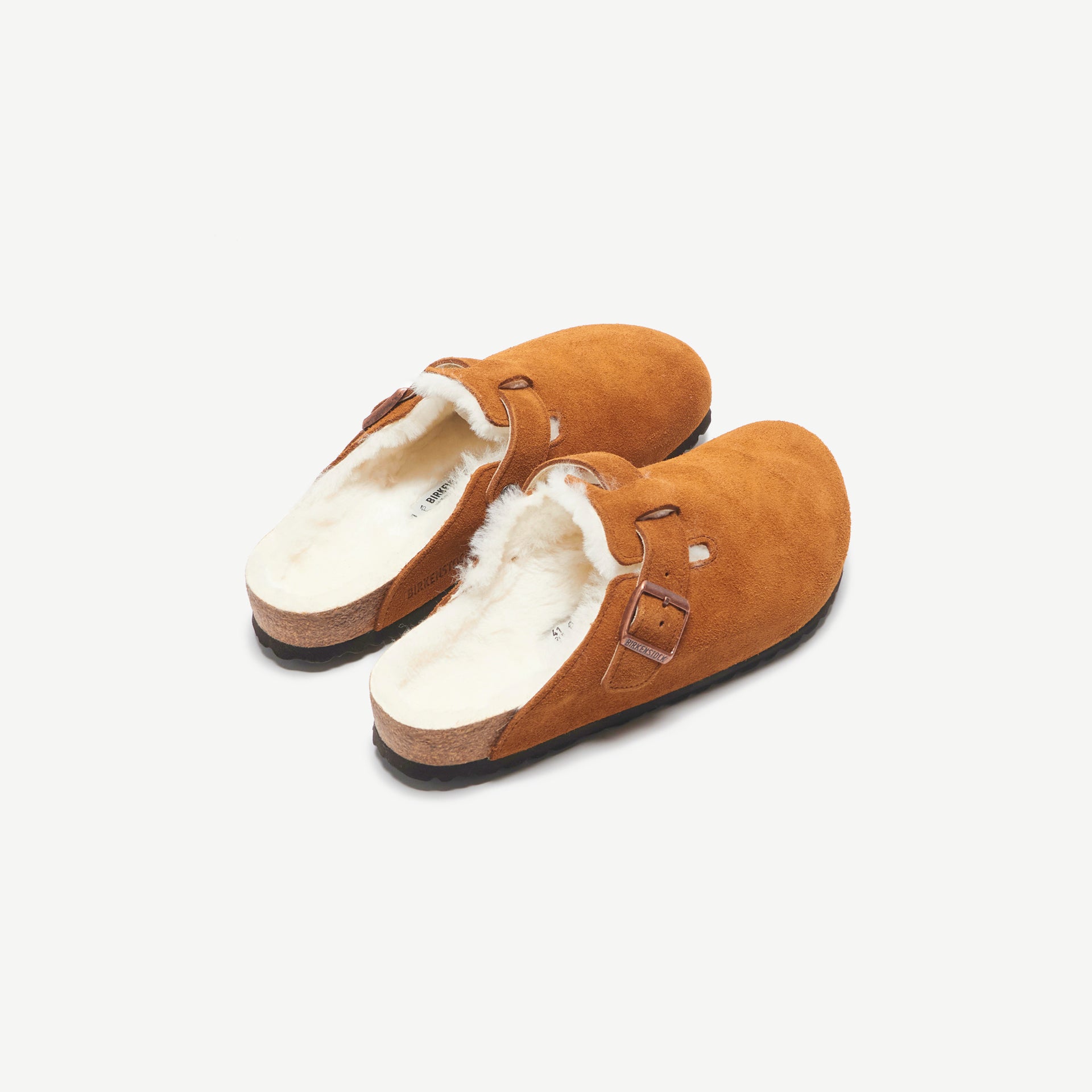 Birkenstock WMNS Boston Shearling - Suede Mink