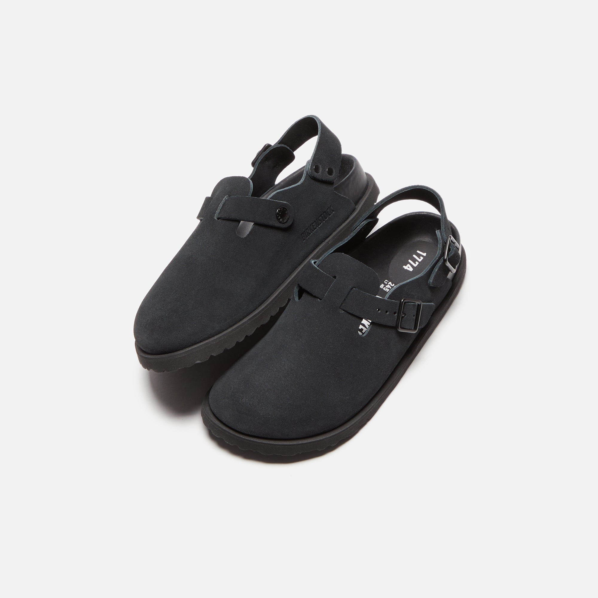 Birkenstock 1774 WMNS Tokio Suede Leather - Black – Kith