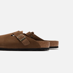 Birkenstock Boston Suede Corduroy - Dark Tea