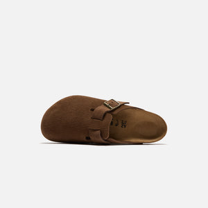 Birkenstock Boston Suede Corduroy - Dark Tea