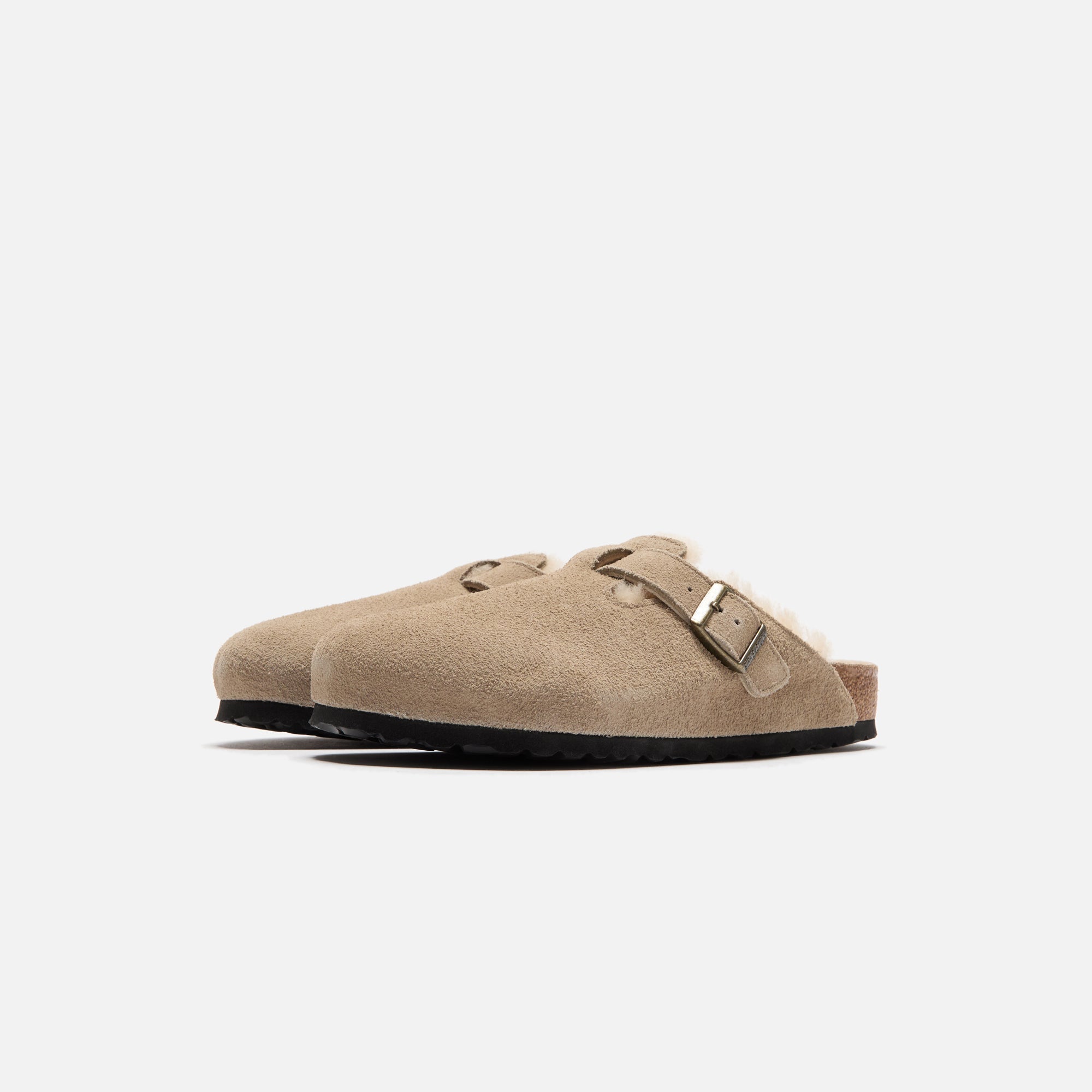 Birkenstock Boston Shearling Suede - Taupe / Sandcastle – Kith