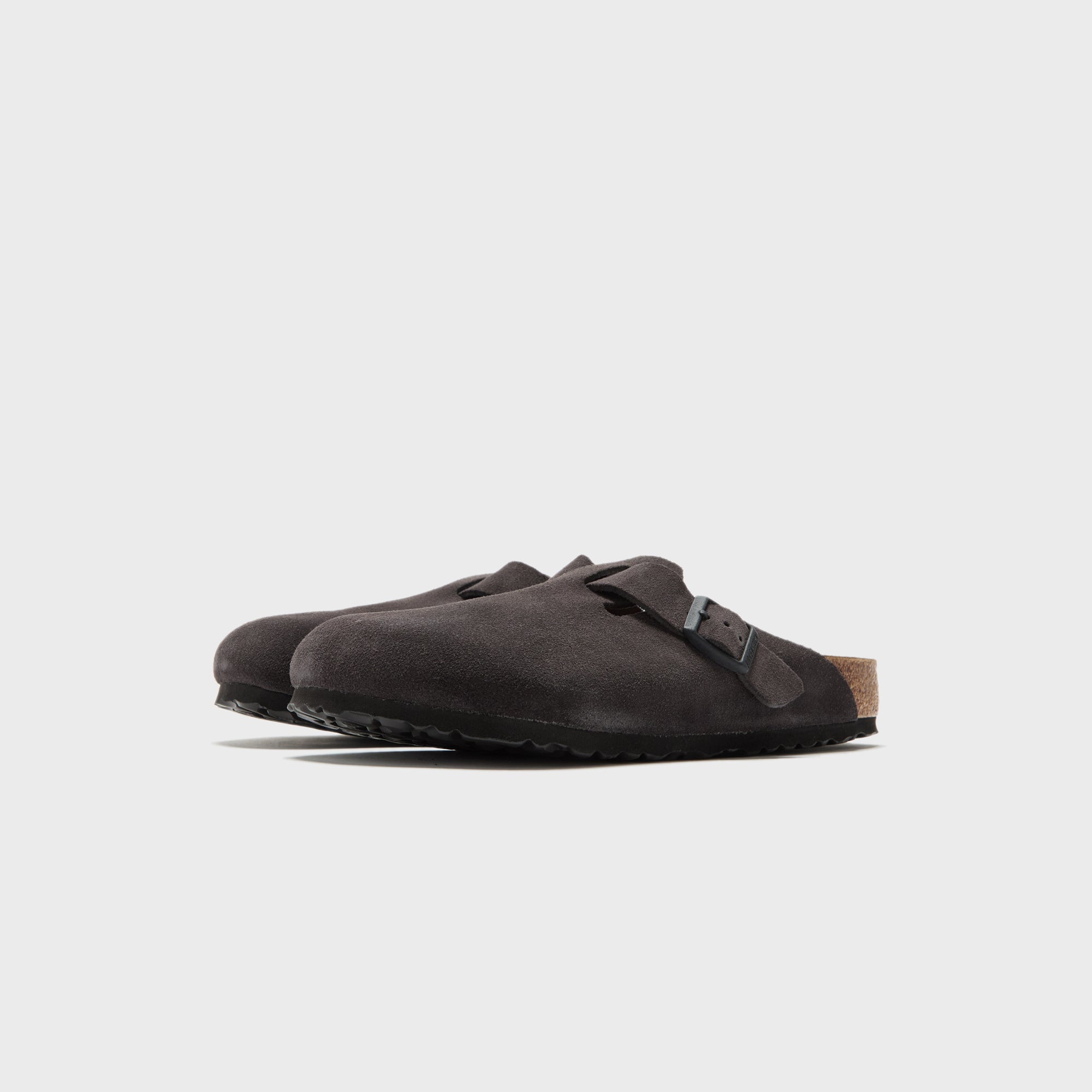 Birkenstock Boston - Velvet Gray Suede – Kith