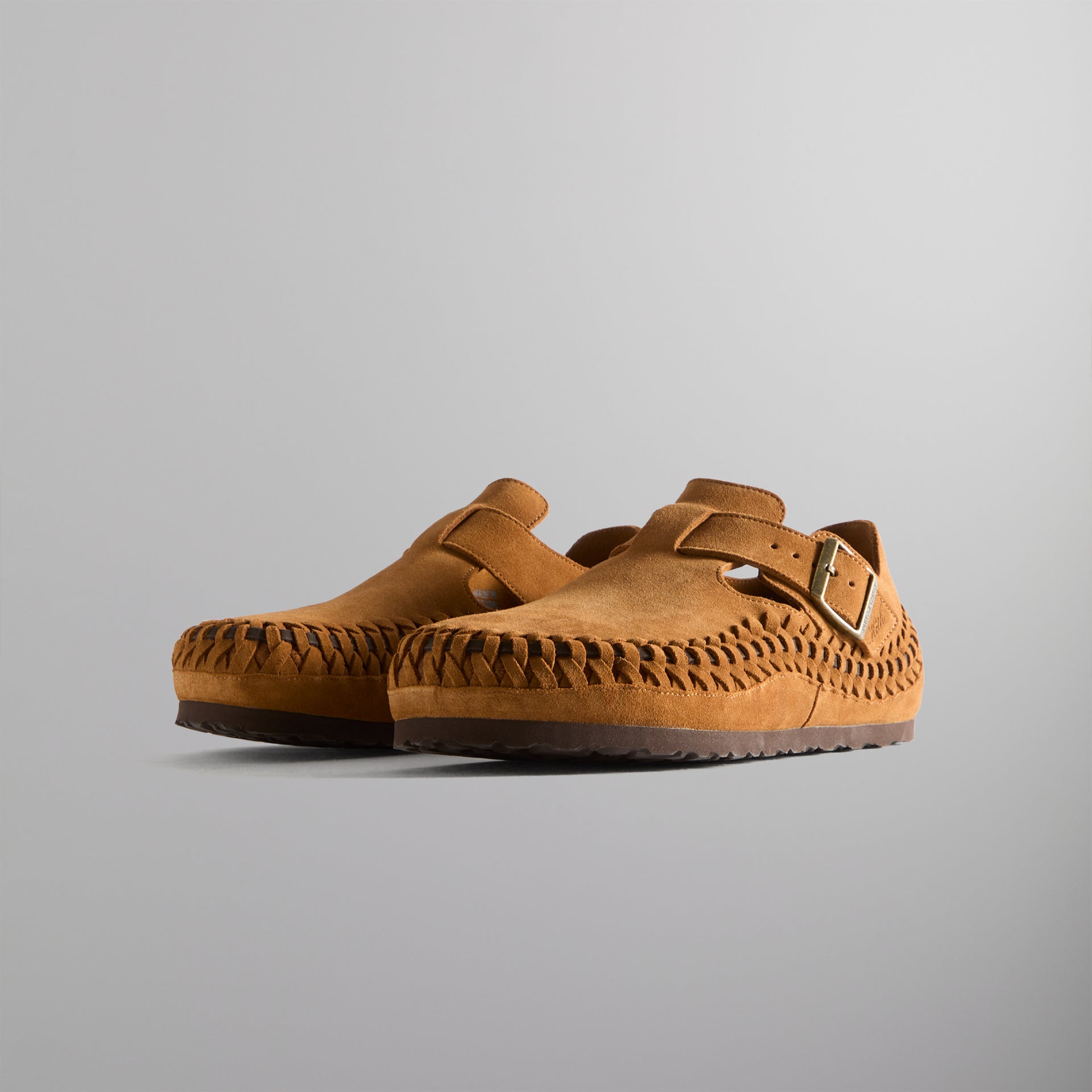 Kith for Birkenstock London Braided Shearling -  Mink / Mocca