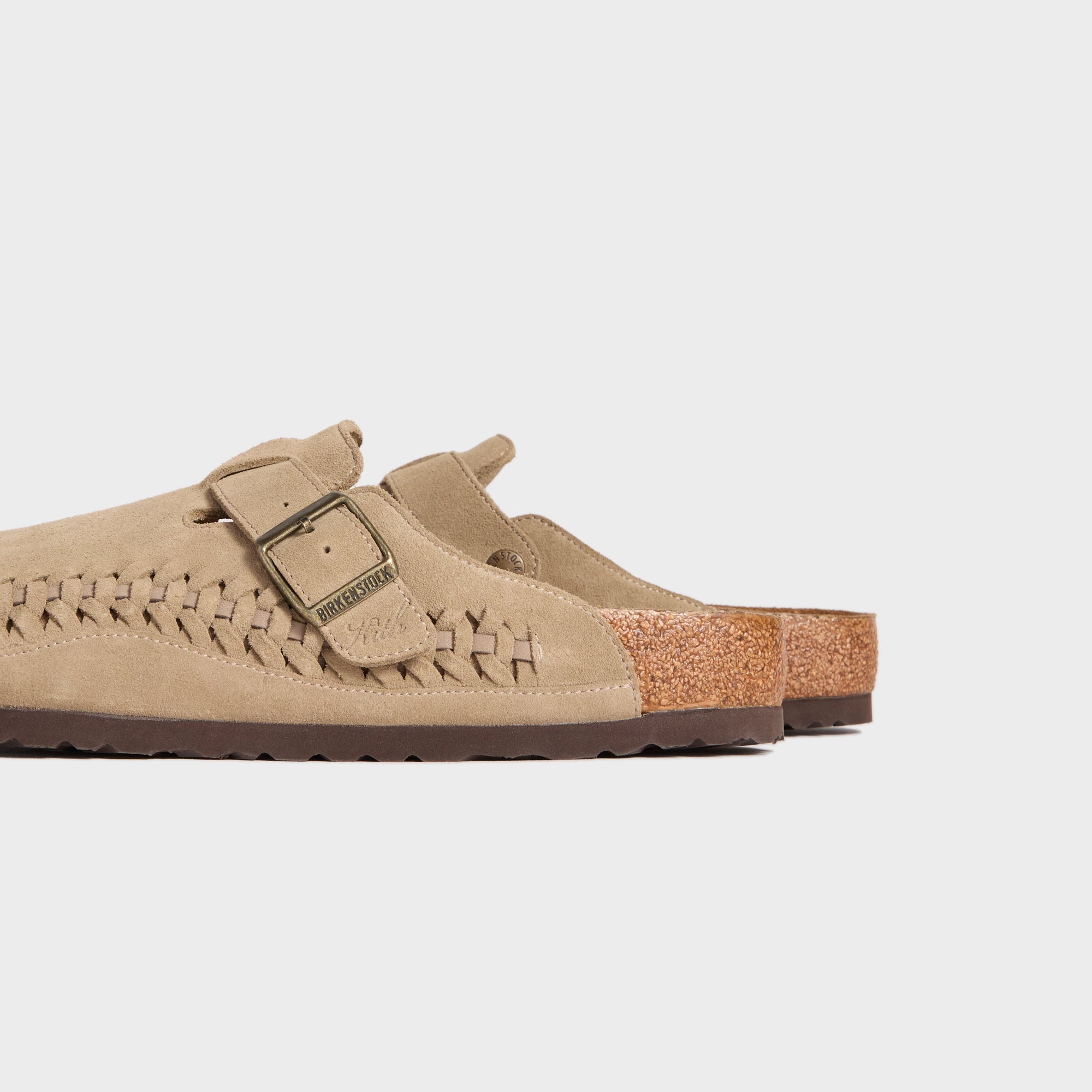 【極美品】KITH Boston Braided 41 TAUPE Kith for Birkenstock Suede Boston Braided - Taupe