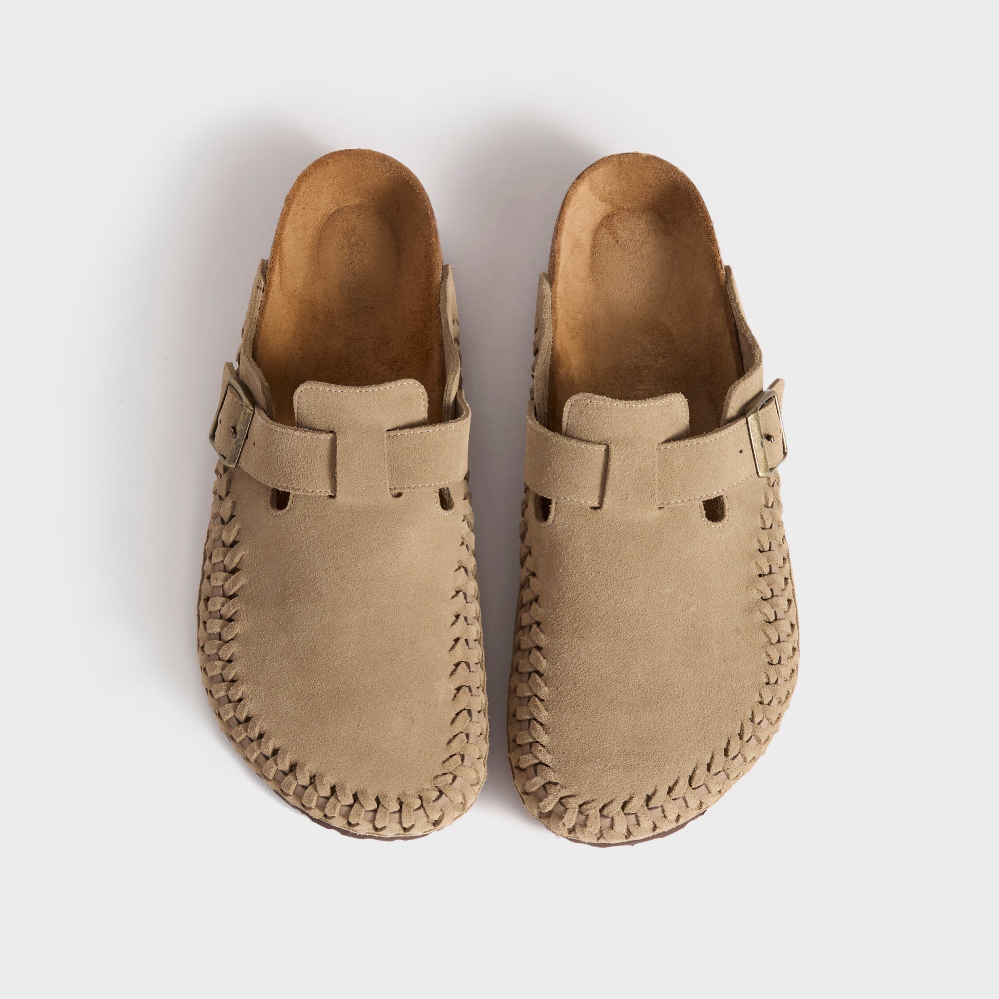 Kith for Birkenstock Suede Boston Braided - Taupe