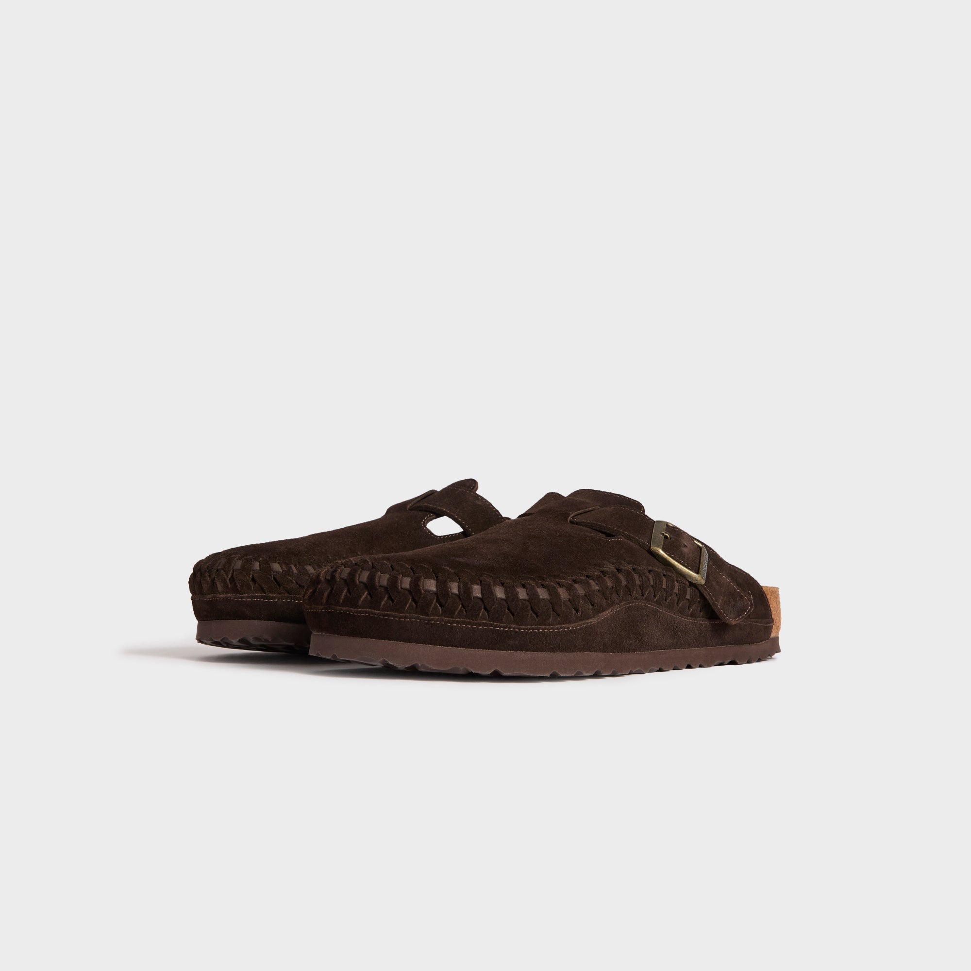 Kith for Birkenstock Suede Boston Braided - Mocca