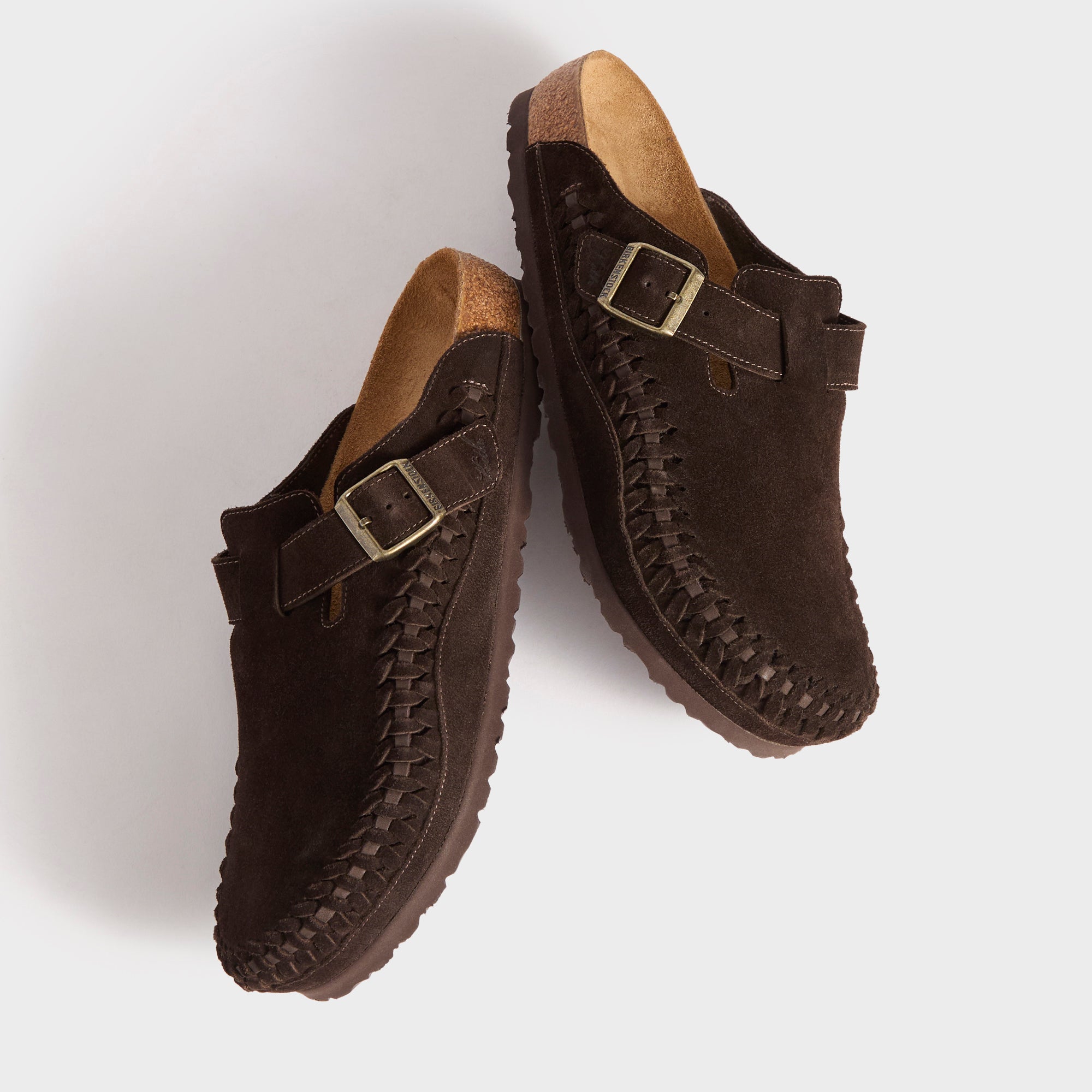 Kith for Birkenstock Suede Boston Braided - Mocca
