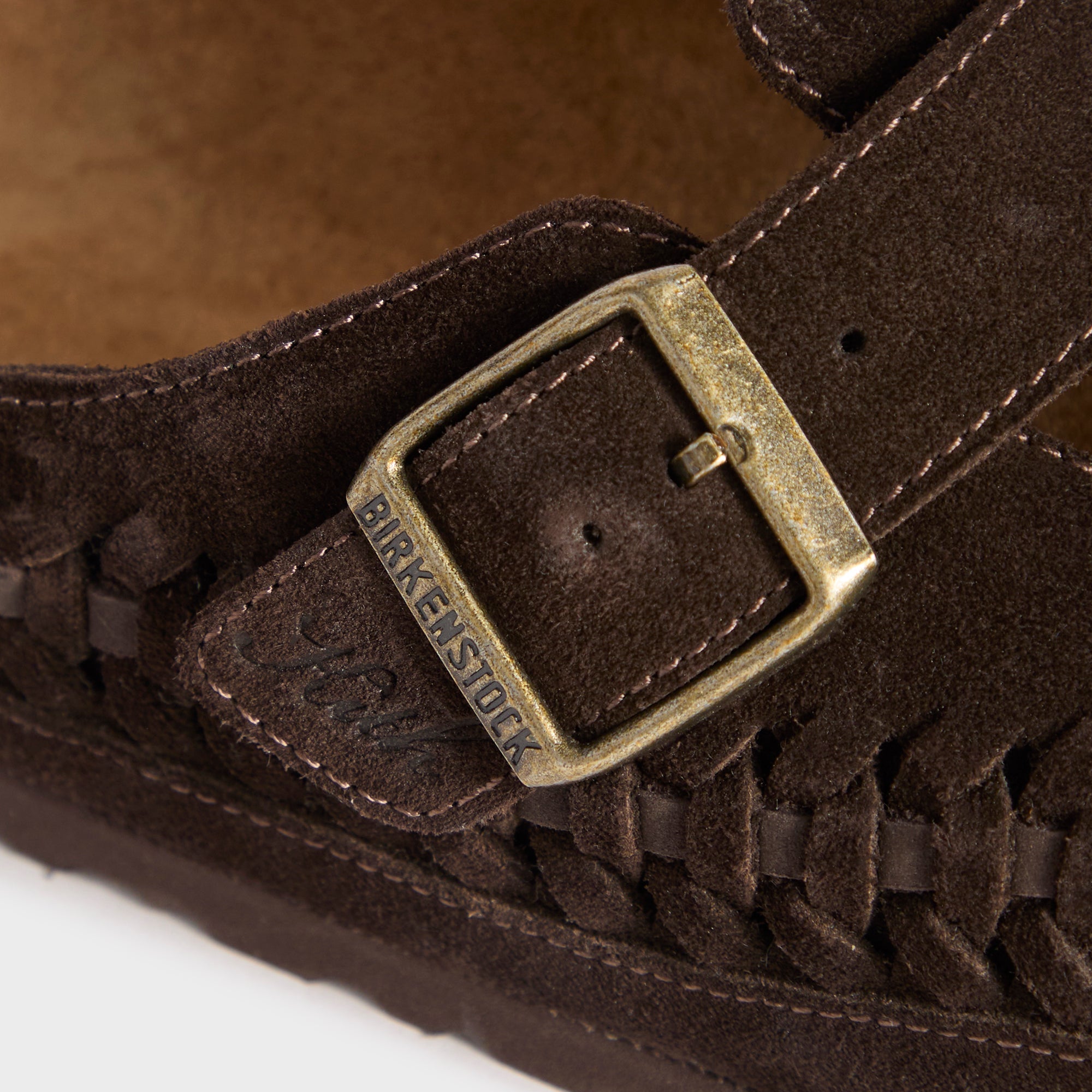 Kith for Birkenstock Suede Boston Braided - Mocca