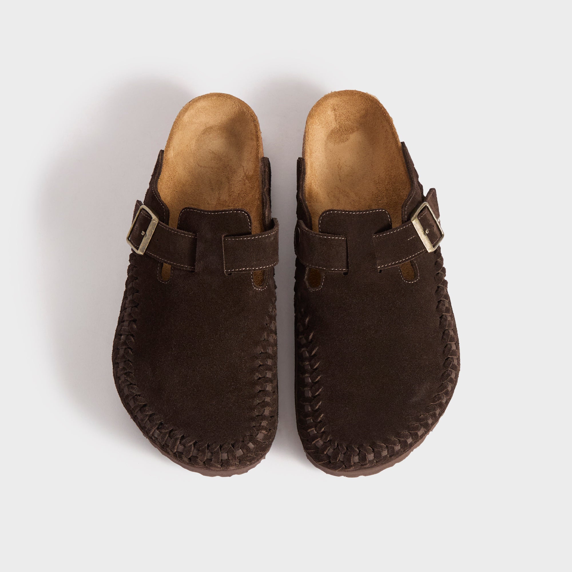 Kith for Birkenstock Suede Boston Braided - Mocca