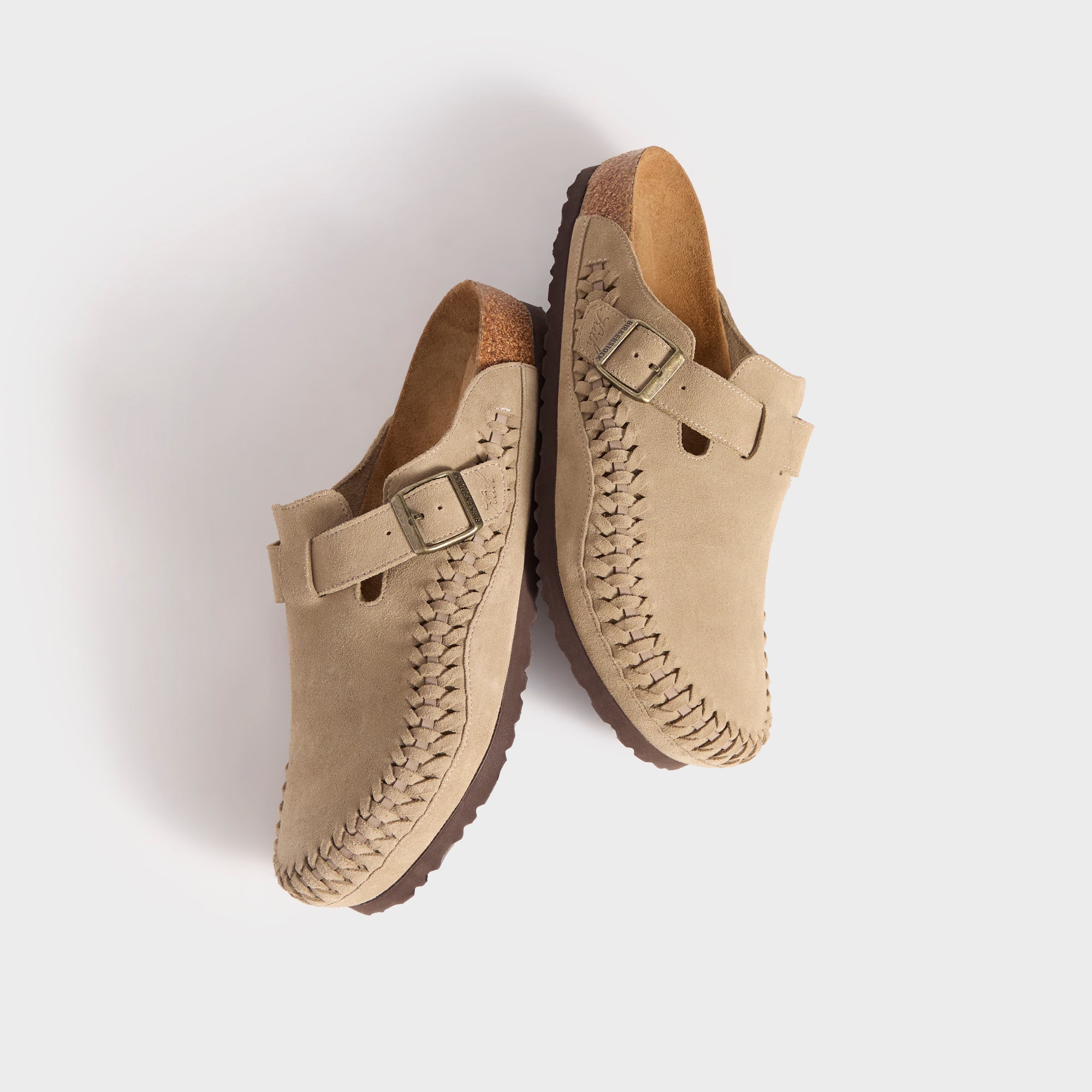 【極美品】KITH Boston Braided 41 TAUPE Kith for Birkenstock WMNS Suede Boston Braided - Taupe