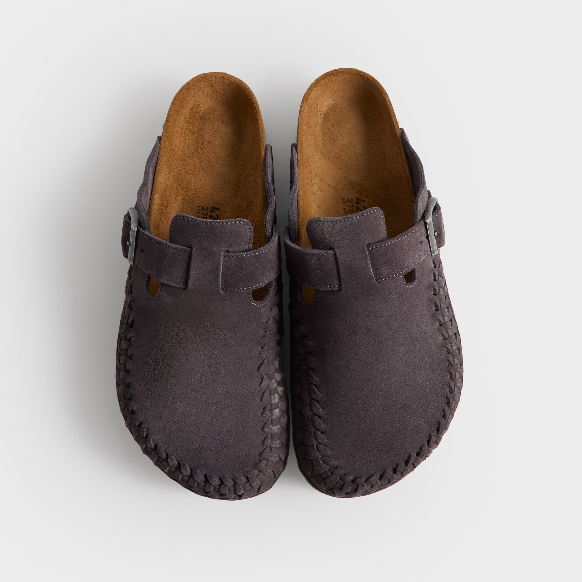 MADE-TO-ORDER | Kith for Birkenstock Boston Braided - Rabbit Grey - PH