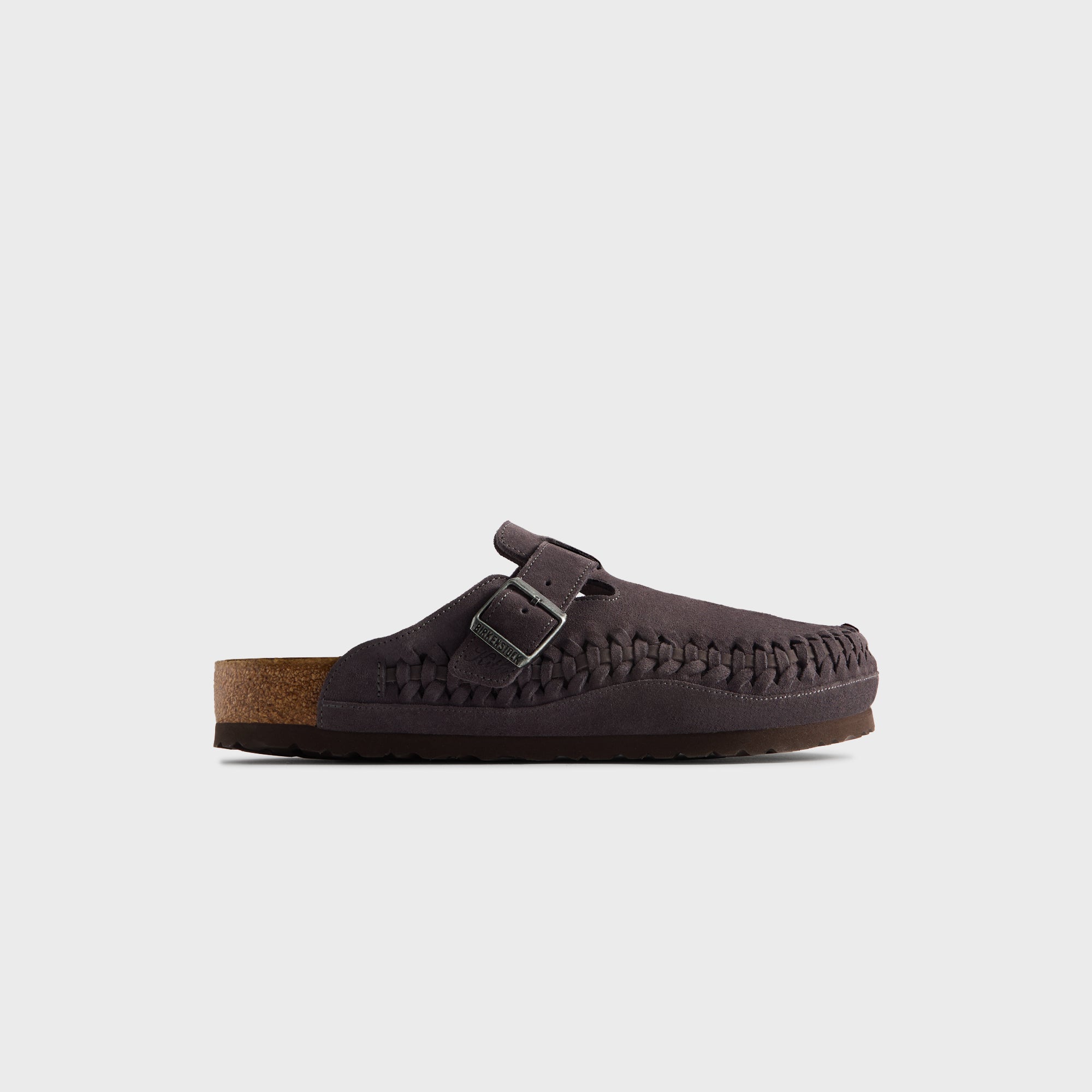靴 Kithfor Birkenstock Suede Boston Braided MADE-TO-ORDER | Kith for Birkenstock WMNS Boston Braided - Rabbit Grey