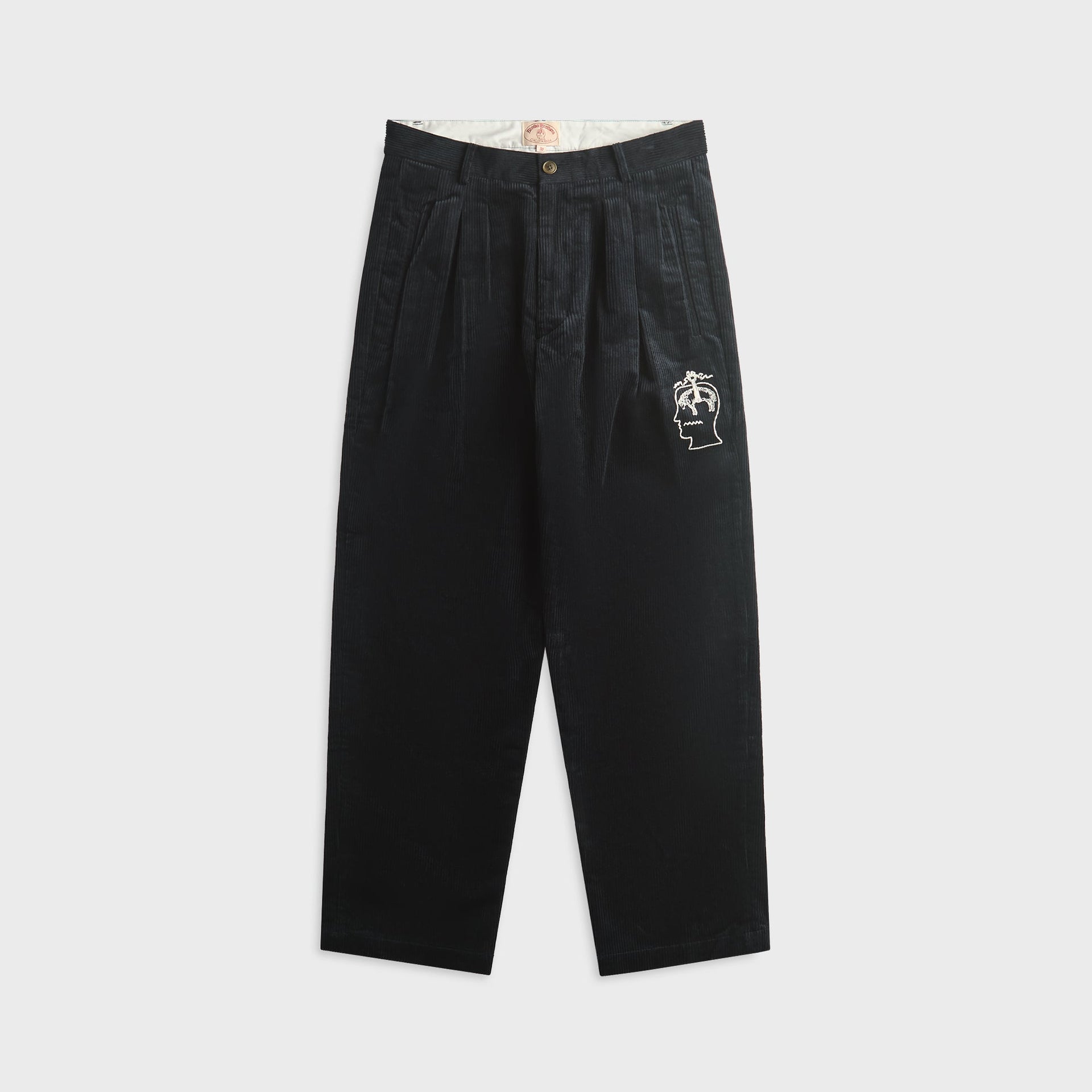 Brain Dead x Brooks Brothers California Pleated Corduroy Trouser - Midnight Blue
