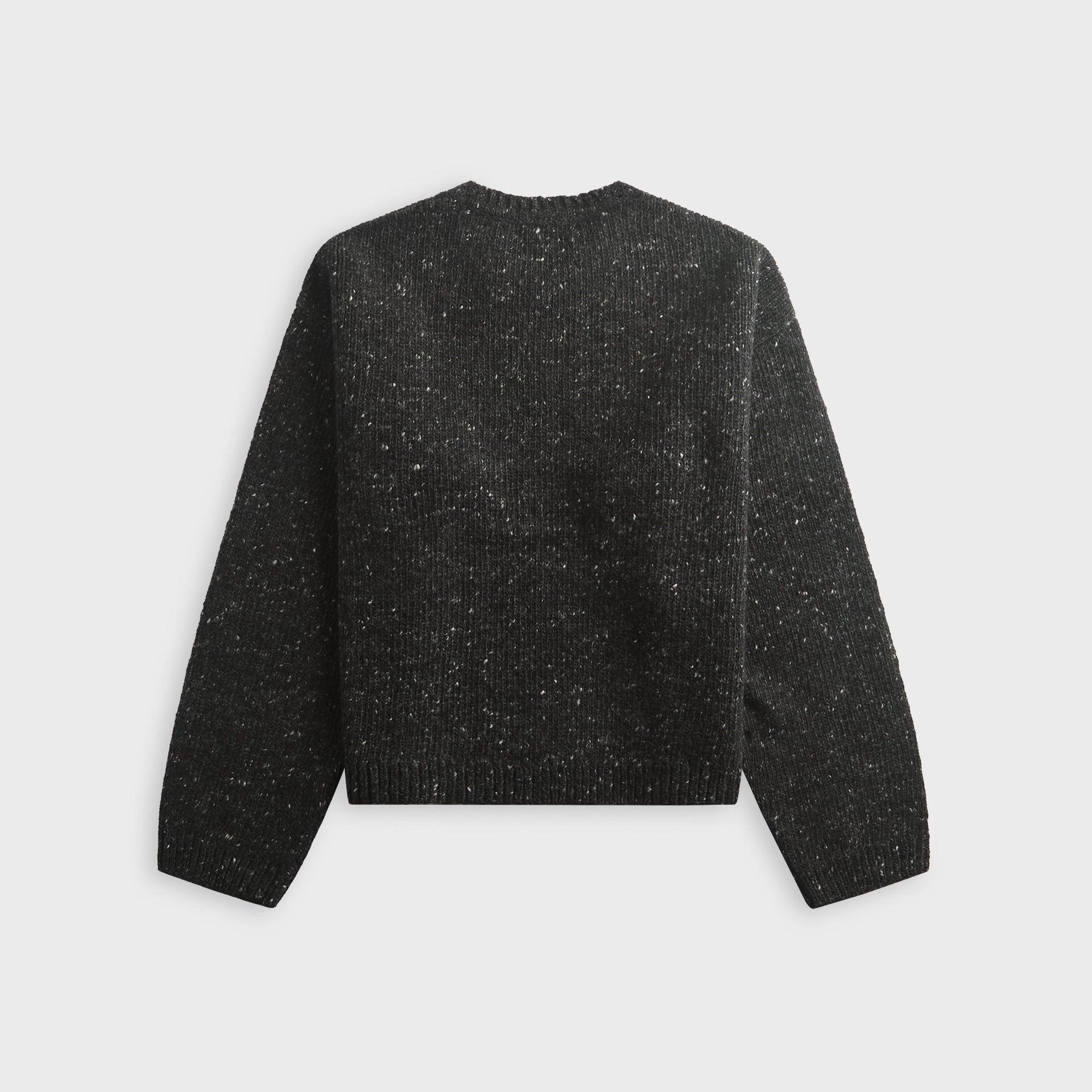 Brain Dead Logohead Alpaca Crewneck Sweater - Charcoal