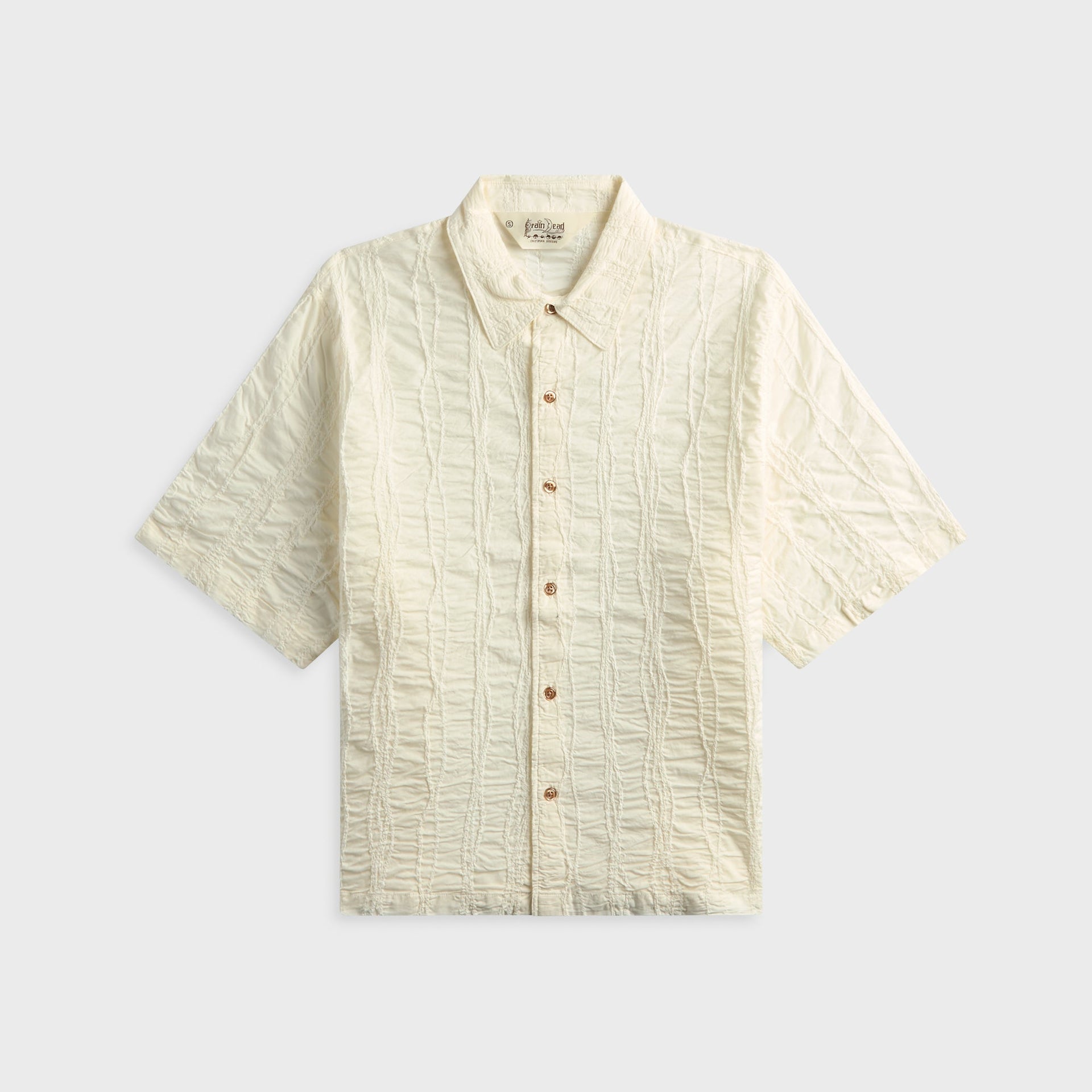 Brain Dead Twisted Piping Shirt - Natural