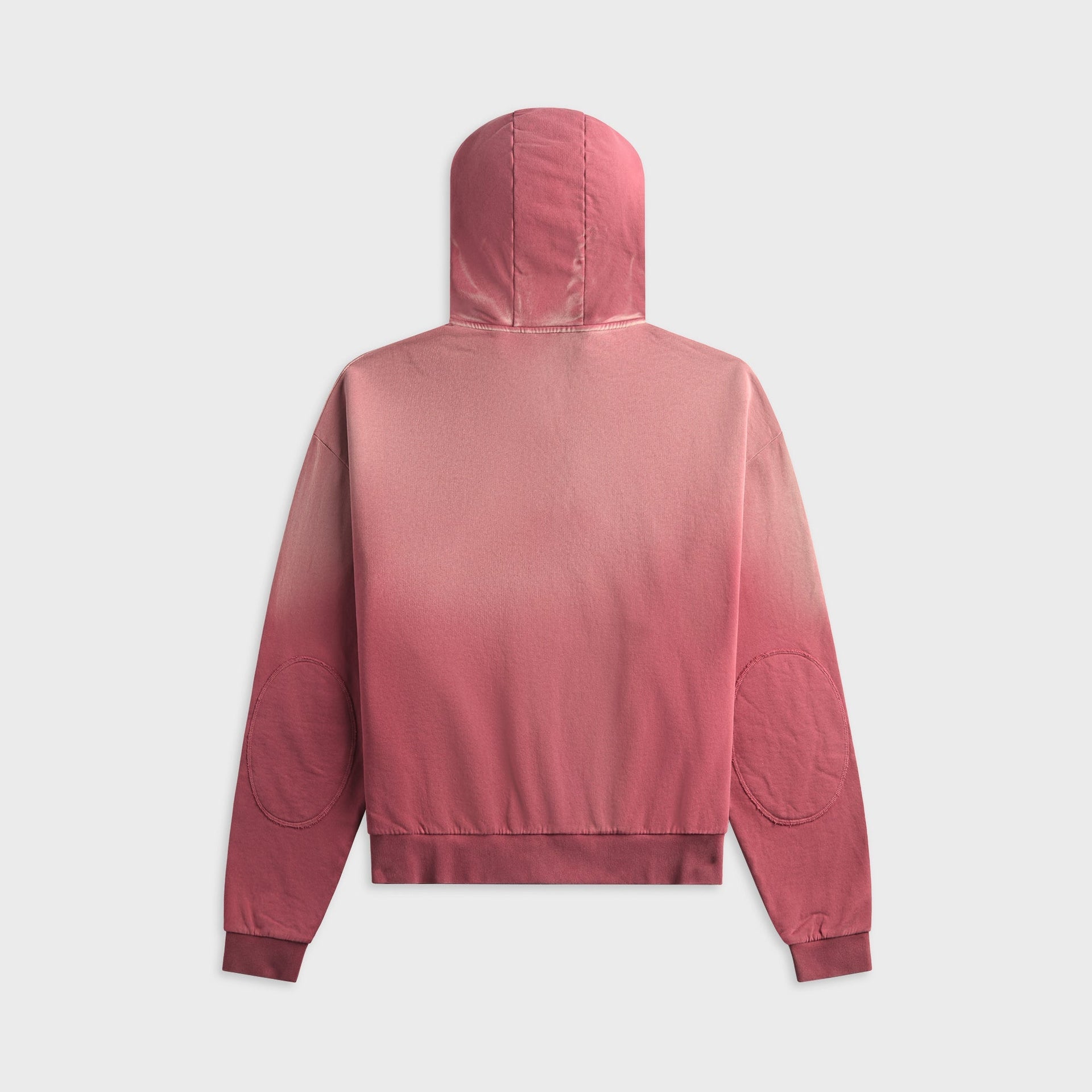 Brain Dead Padded Elbow Zip-Up Hoodie - Brick