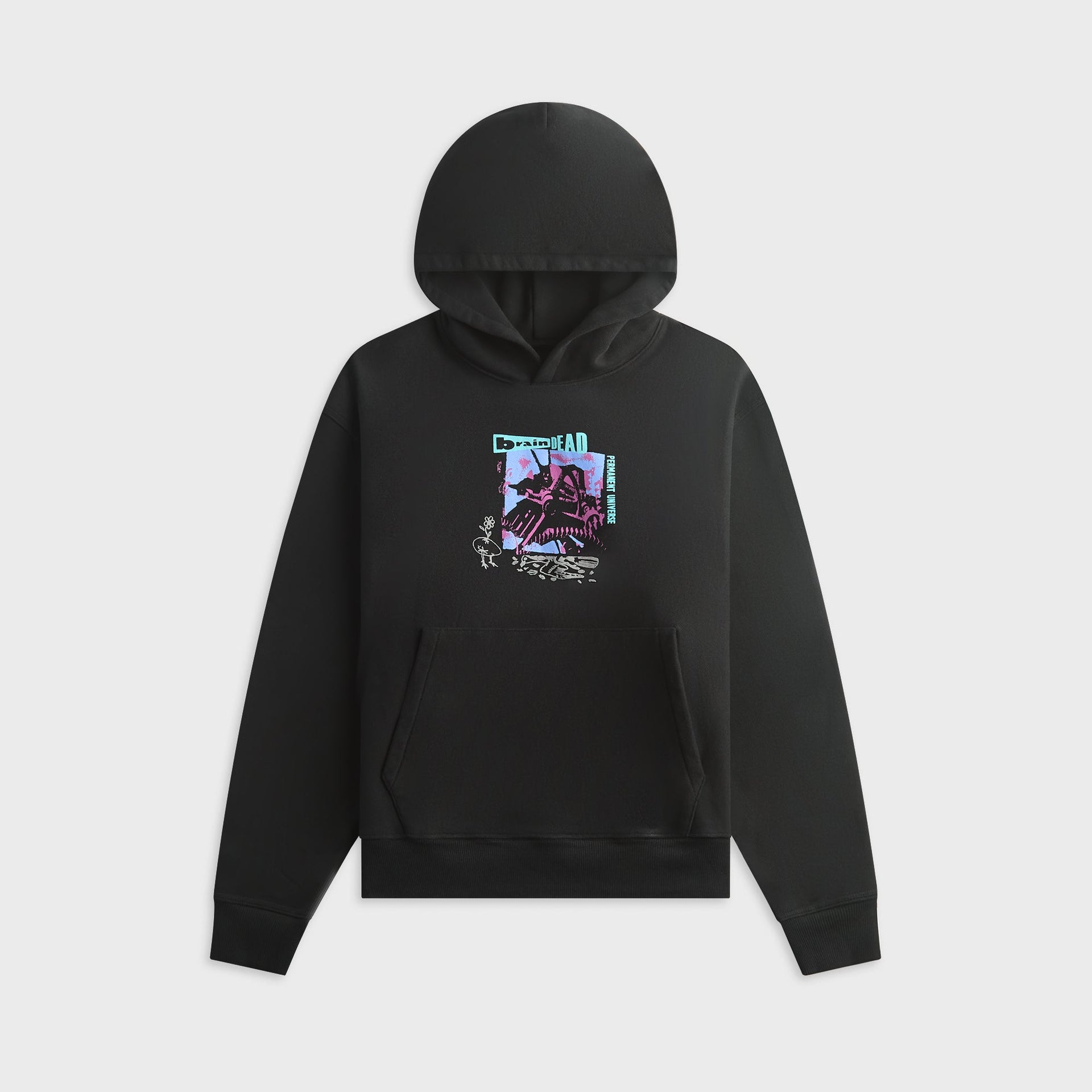 Brain Dead Permanent Universe Hoodie - Black