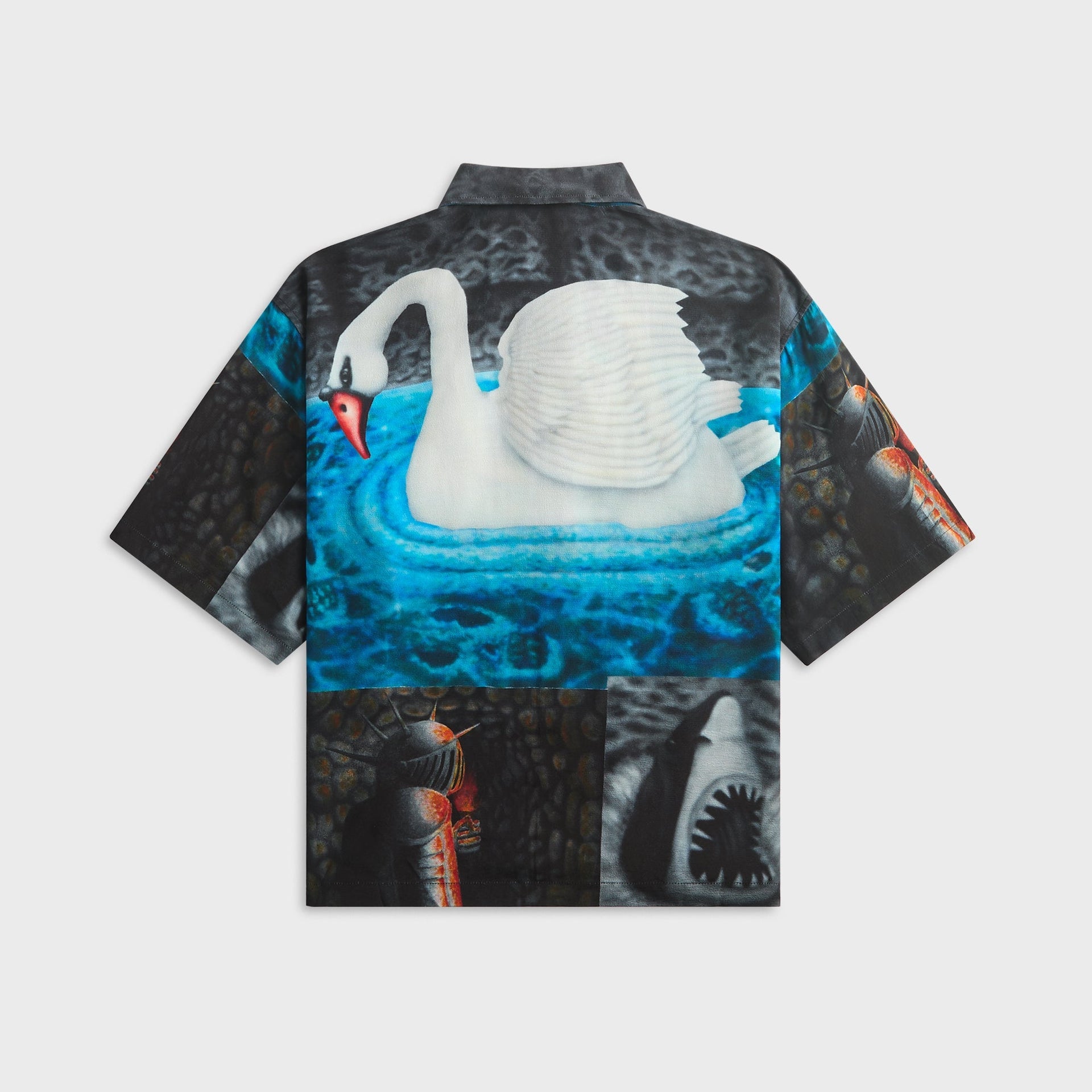 Brain Dead Copia Short Sleeve Button Down Shirt - Black Multi