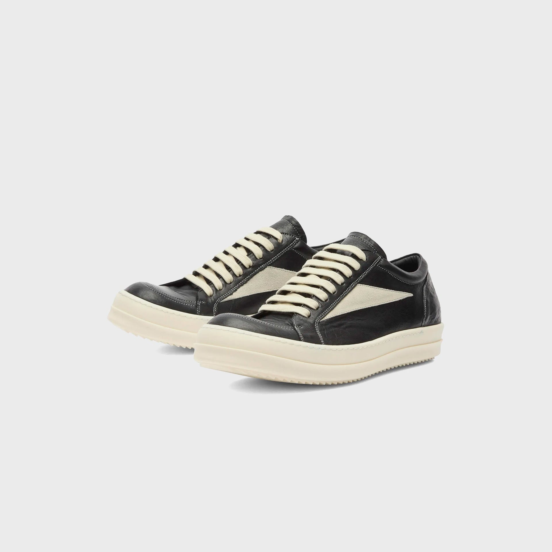 Rick Owens Concordians Vintage Sneaks - Pelle Black / Milk