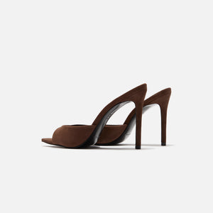 Black Suede Studio Brea Suede Mule - Brown