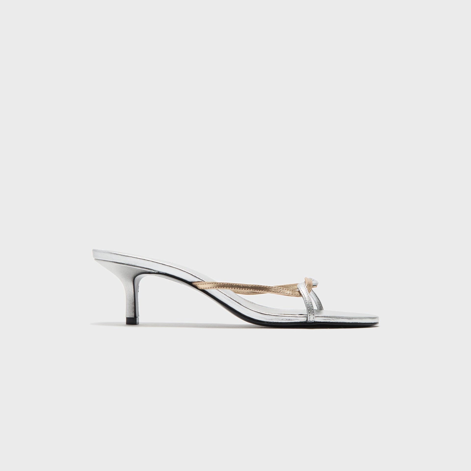 Black Suede Studio Fae 50 - Silver / Gold Metallic Leather