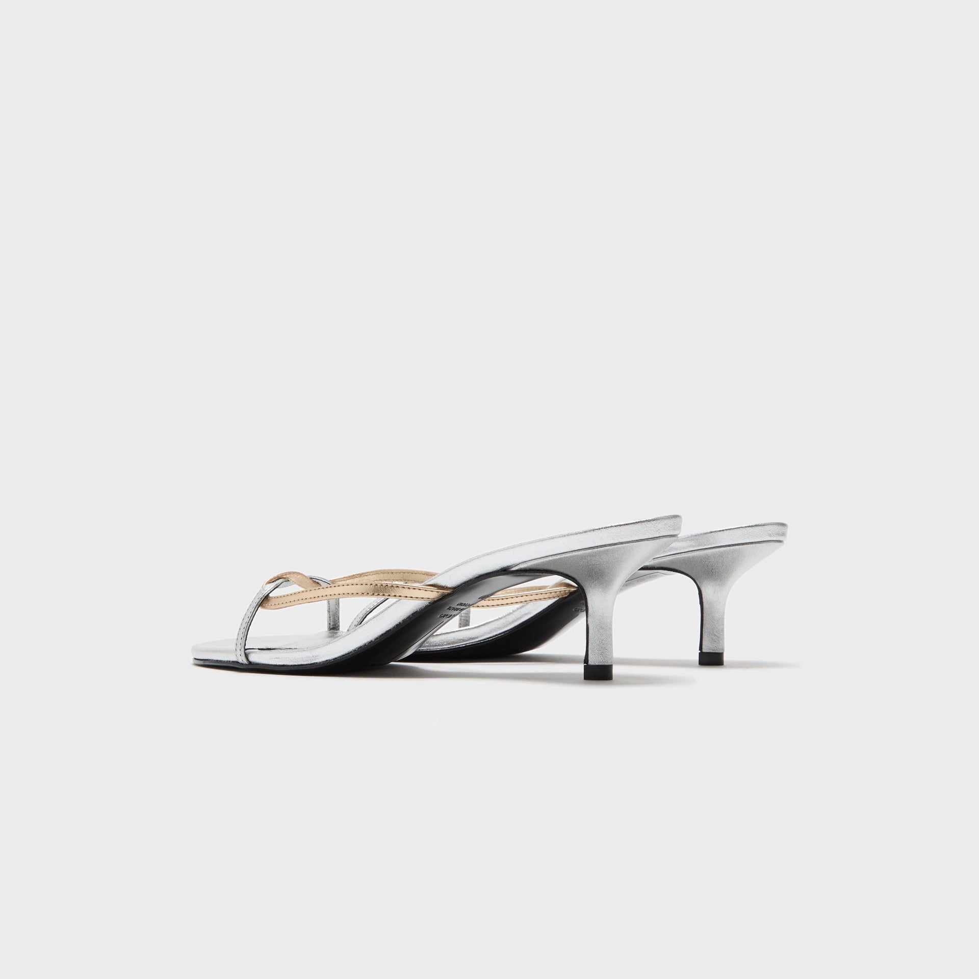 Black Suede Studio Fae 50 - Silver / Gold Metallic Leather