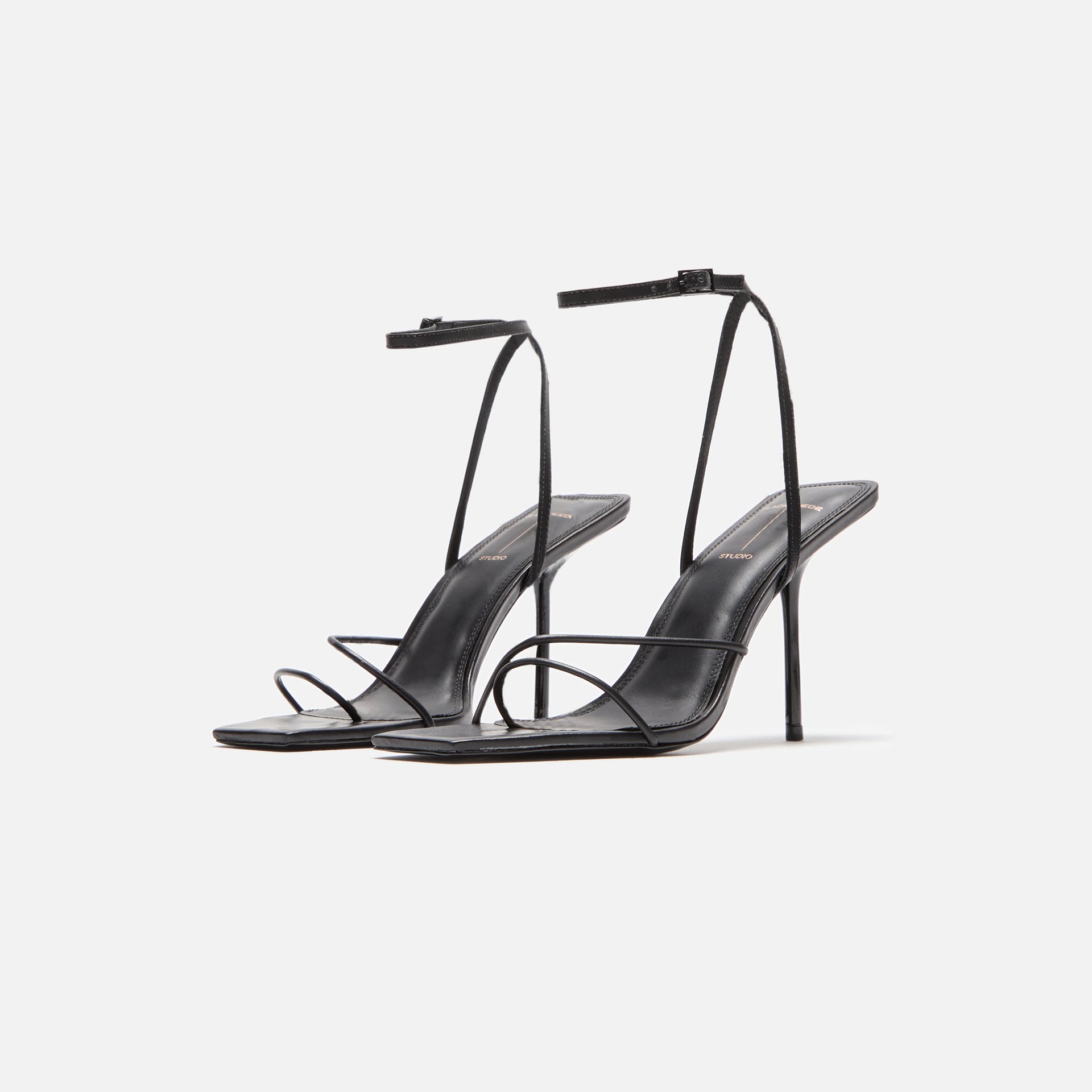 Black Suede Studio Iris 95 Sandal - Black Nappa