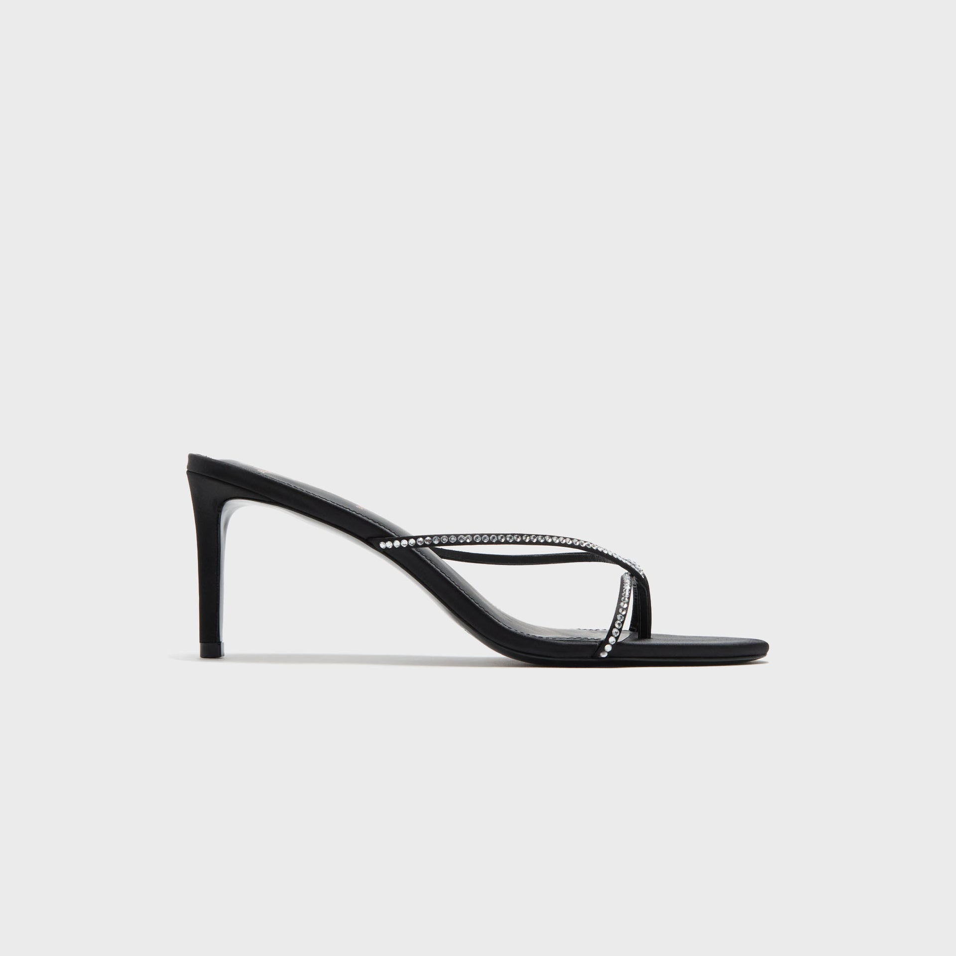 Black Suede Studio Jade 65 - Black Satin Embellished
