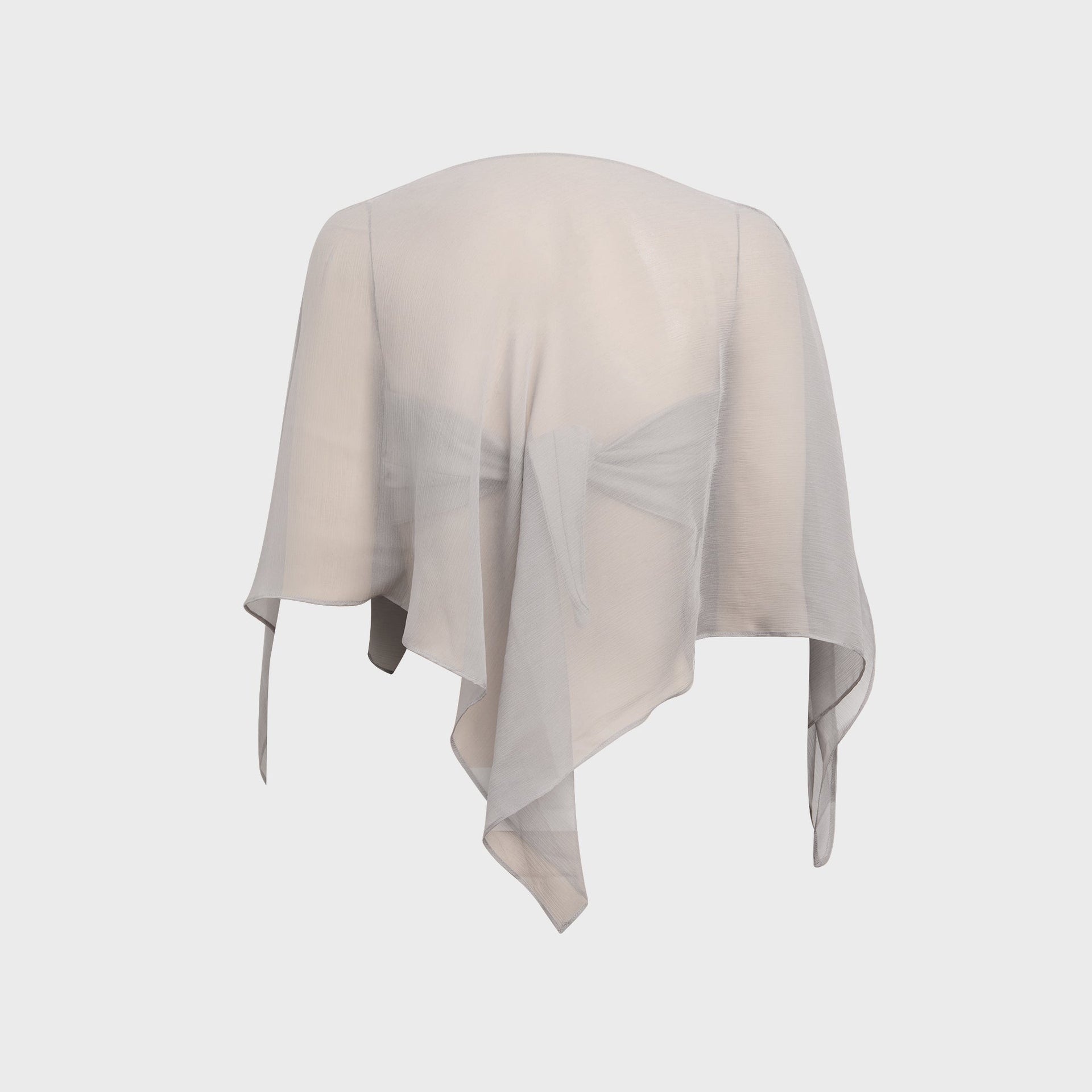 Buci Honeycrisp Poncho With Twist Tie Top - Slate