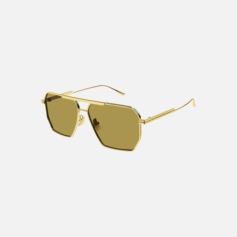 Bottega Veneta Metal Aviator Sunglasses