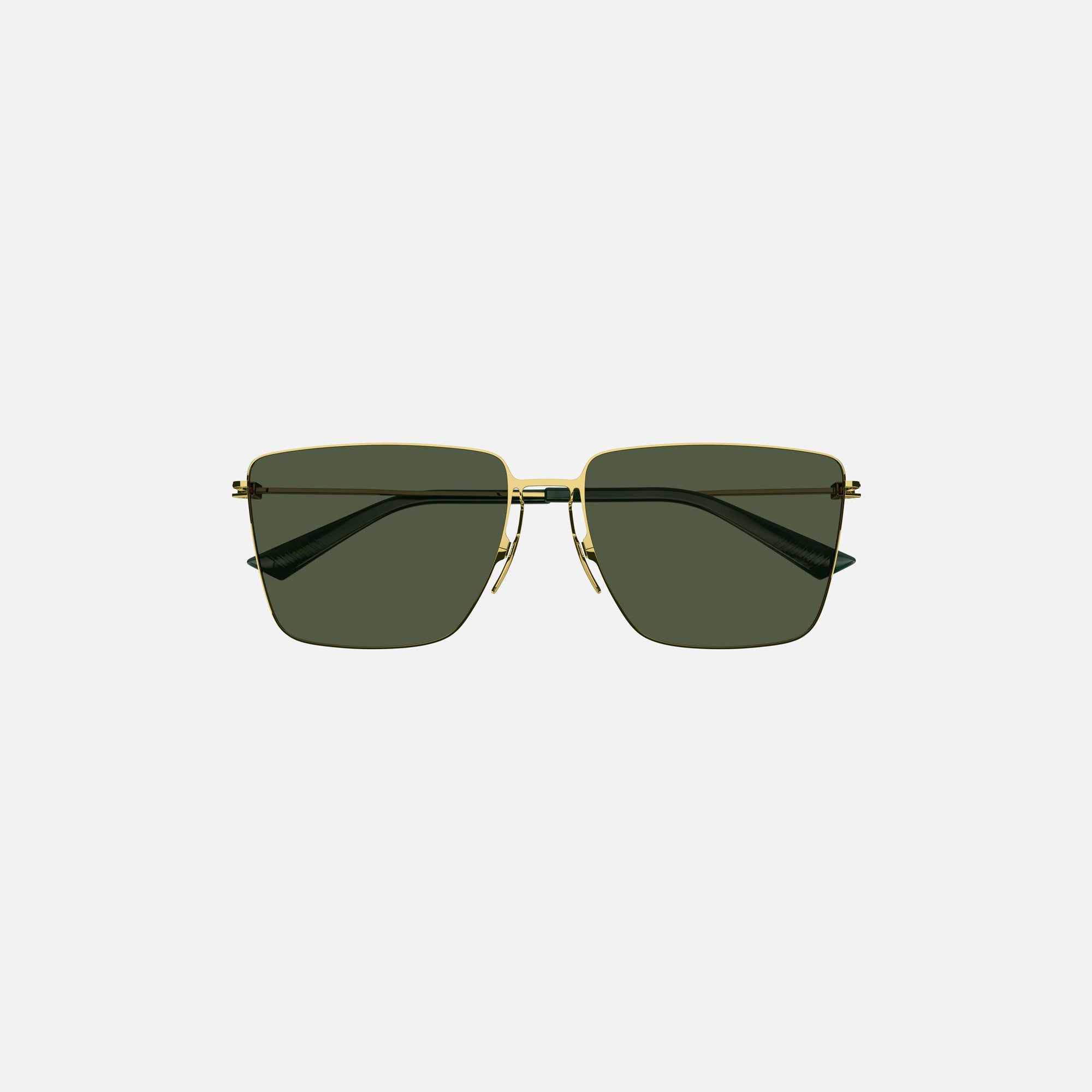 Bottega Veneta Metal Rimless Frame Sunglasses - Green – Kith