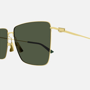 Bottega Veneta Metal Rimless Frame Sunglasses - Green