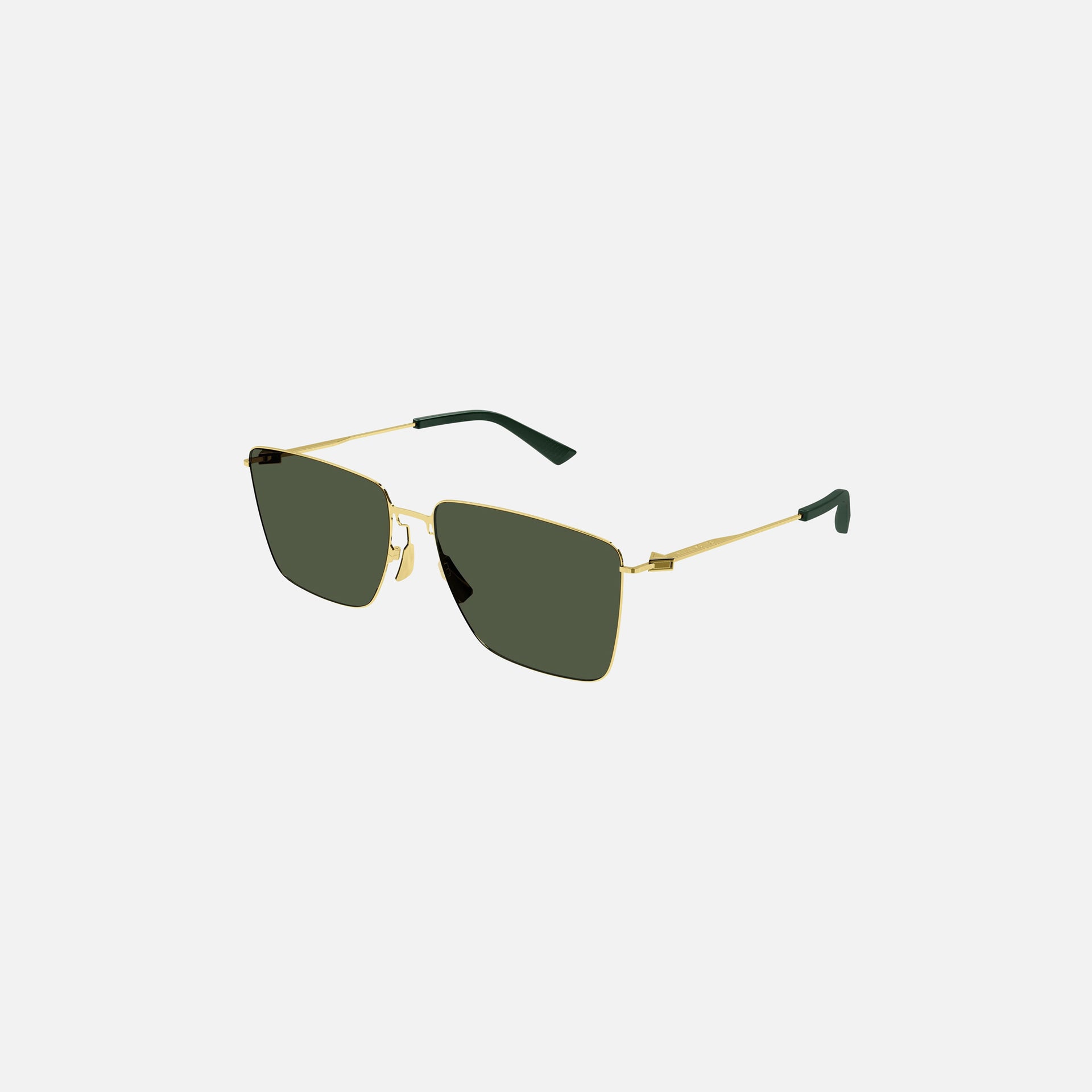 Bottega Veneta Metal Rimless Frame Sunglasses - Green