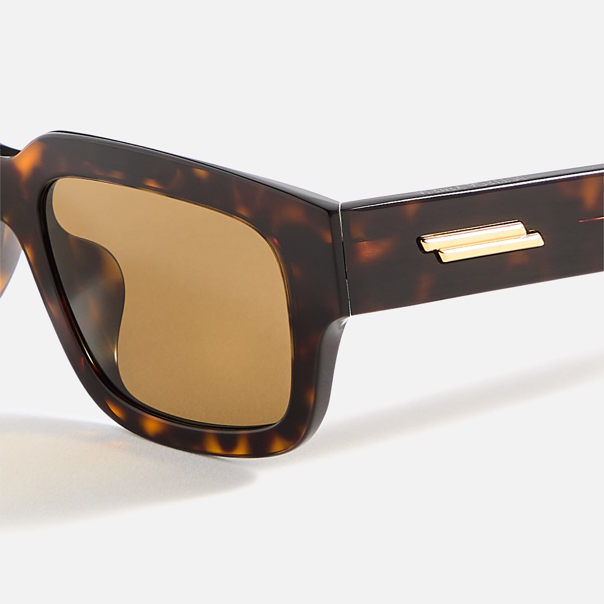 Bottega Veneta Rectangular Frames - Dark Havana