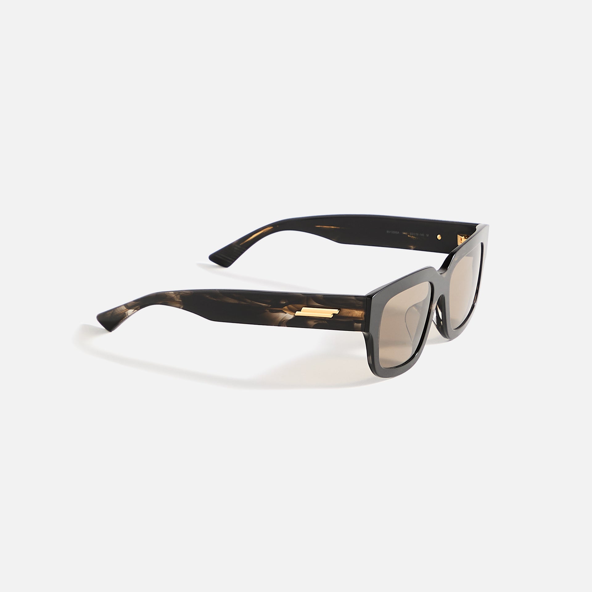 Bottega Veneta Rectangular Frames - Shiny Flamed / Black Havana