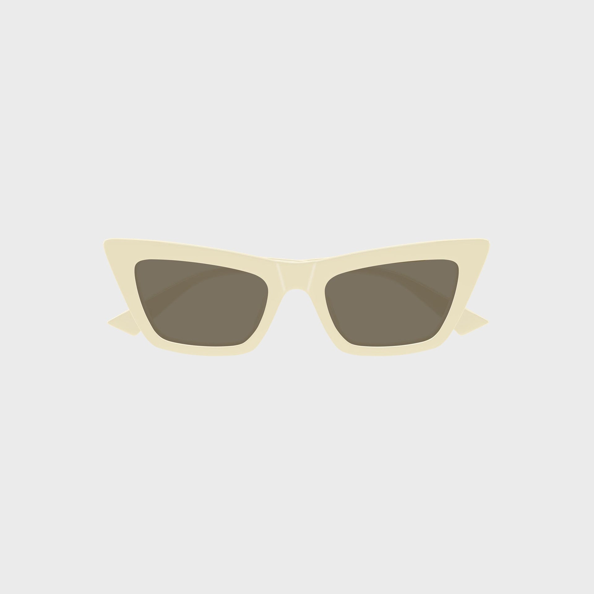 Bottega Veneta Snap Cat-Eye Sunglasses - Beige / Brown