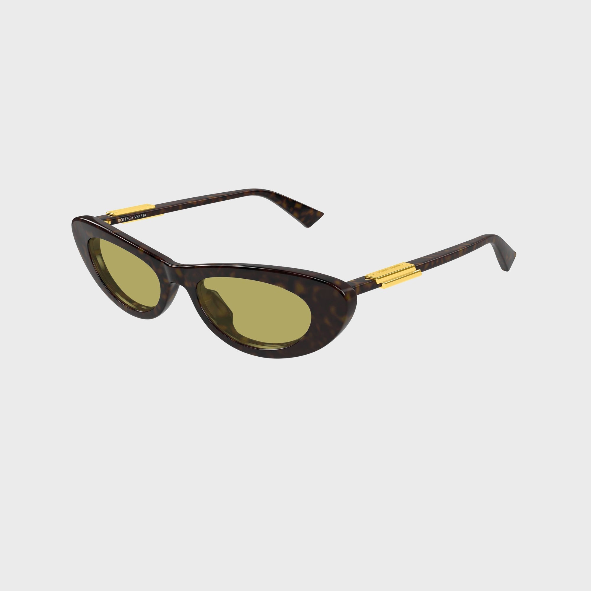 Bottega Veneta Snap Cat-Eye Sunglasses - Havana / Yellow – Kith